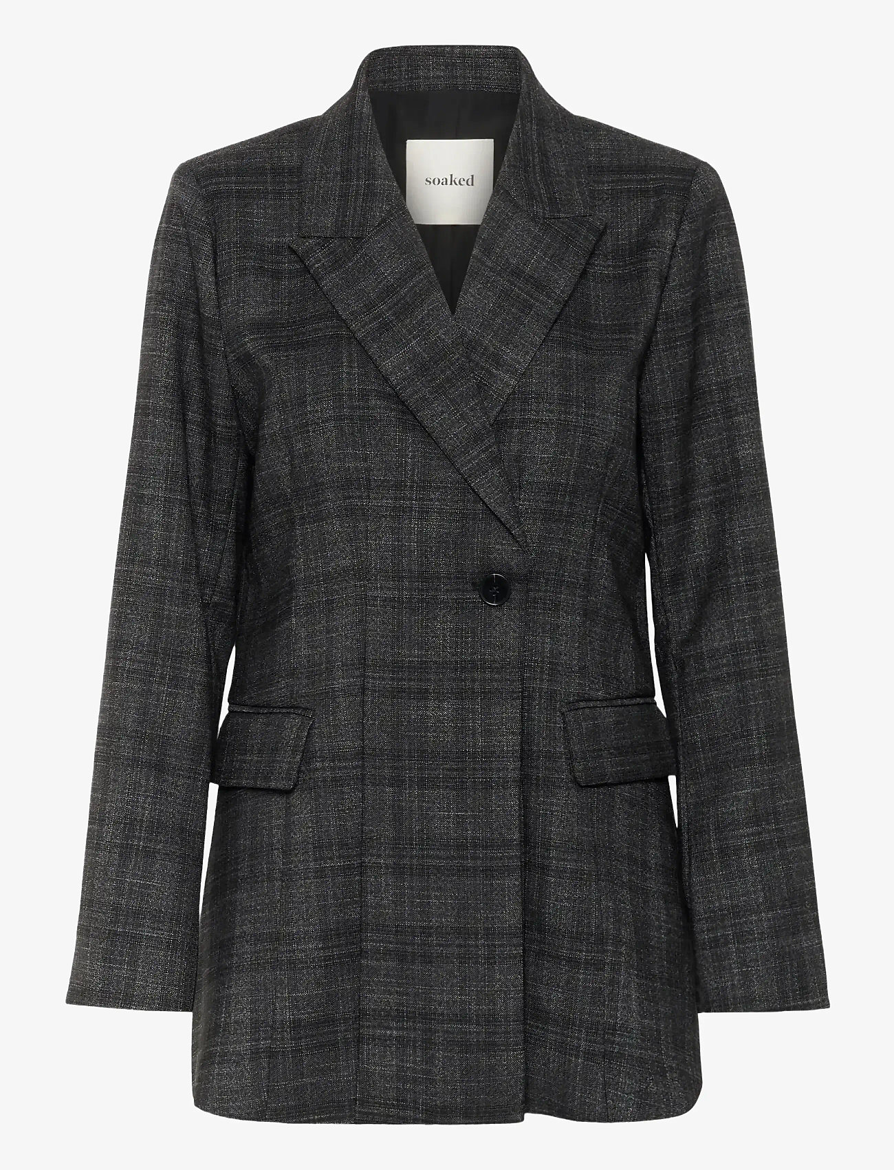 Soaked - SLEvonne Fitted Blazer - dubbelknäppta kavajer - black suiting check - 1