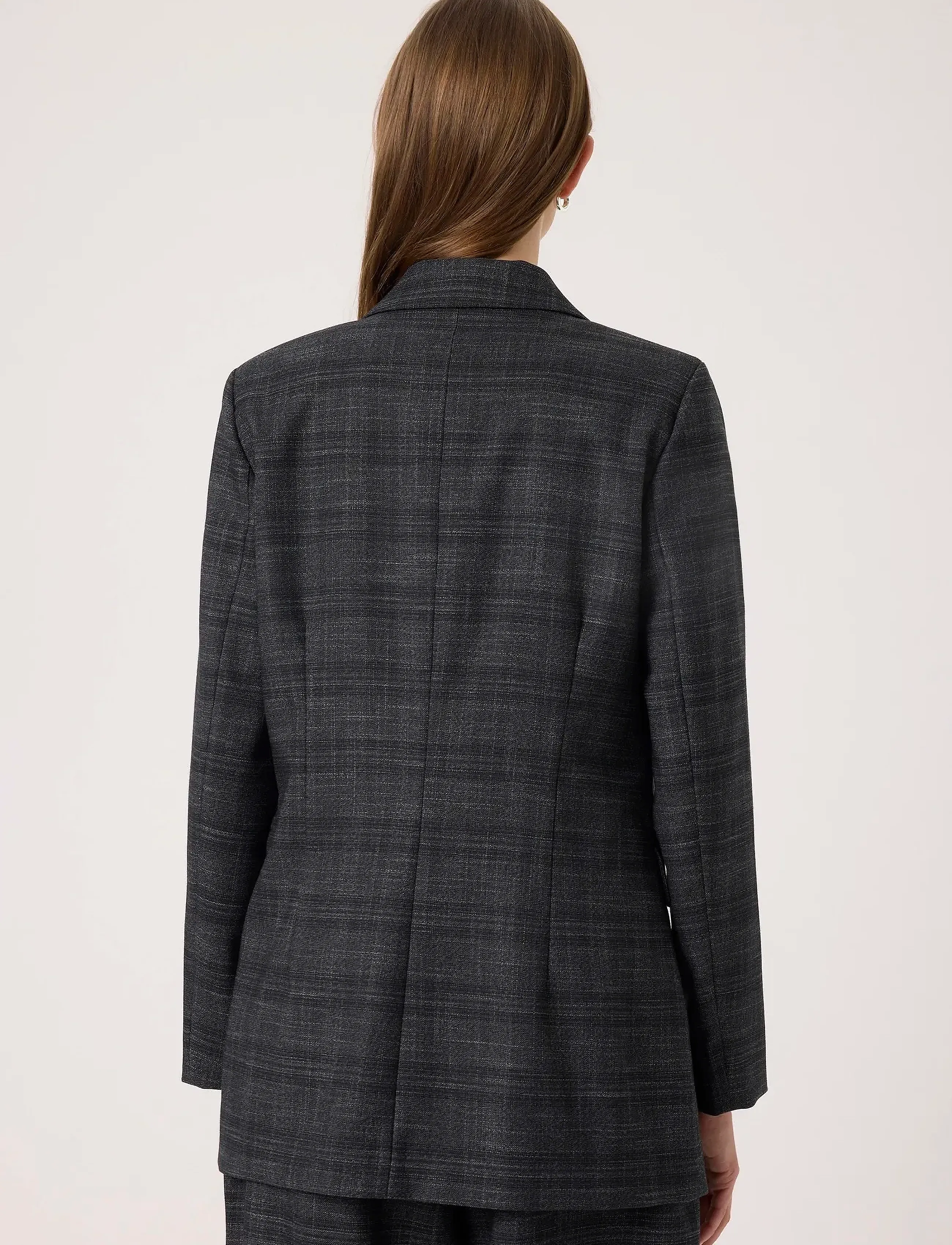 Soaked - SLEvonne Fitted Blazer - double breasted blazers - black suiting check - 4