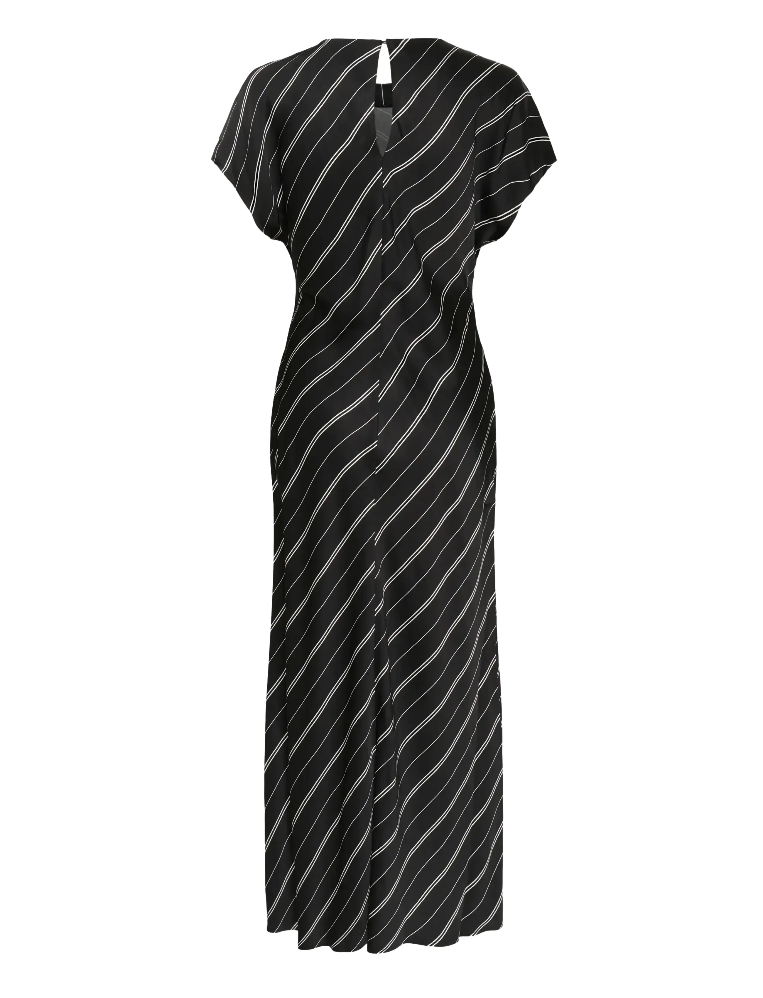Soaked - SLMarcela Mirmir Printed Dress - midi kjólar - black w white stripes - 2