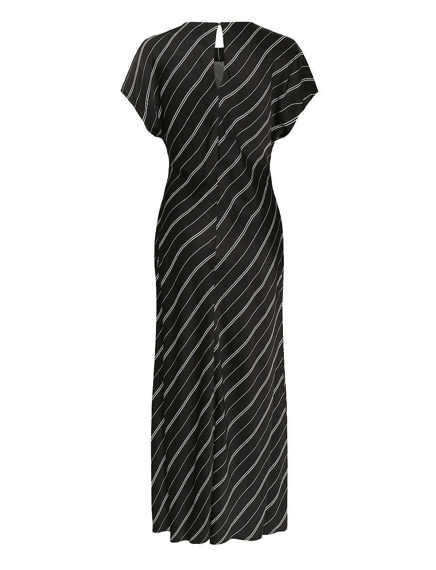 Soaked - SLMarcela Mirmir Printed Dress - midikleider - black w white stripes - 2