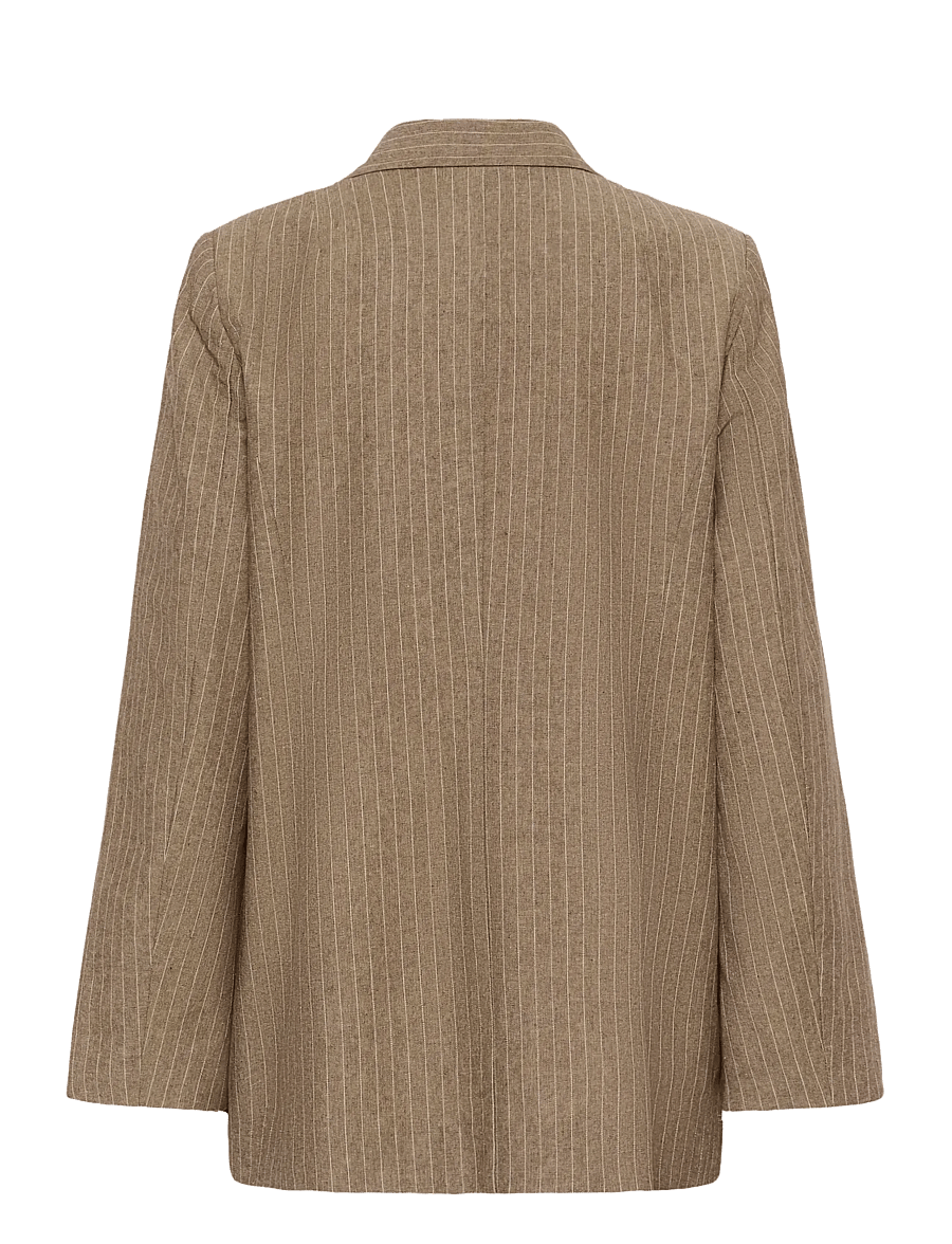 Soaked - SLGinevra Blazer - einreihige blazer - cappucino pin stripe - 2