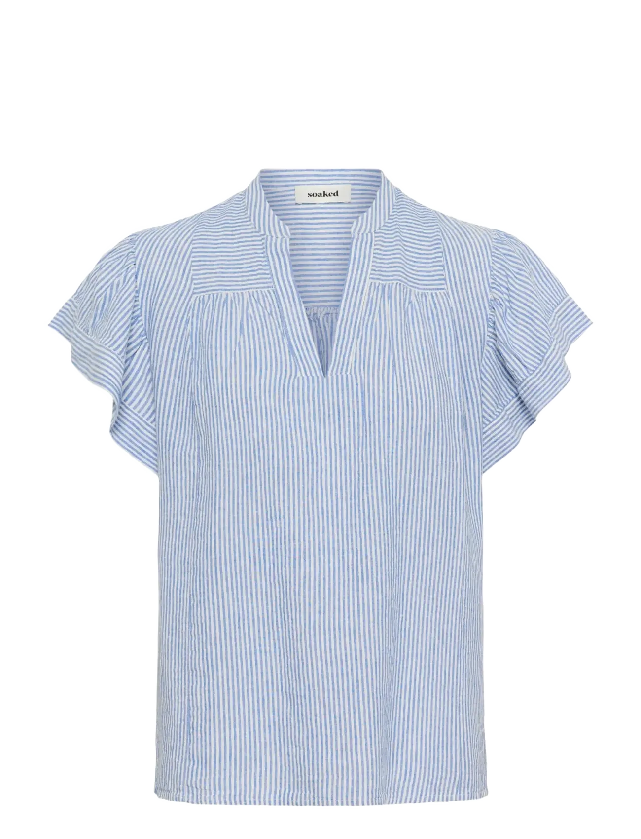 Soaked in Luxury SLAria Blouse - Tøj - REGATTA AND WHITE STRIPE / blue