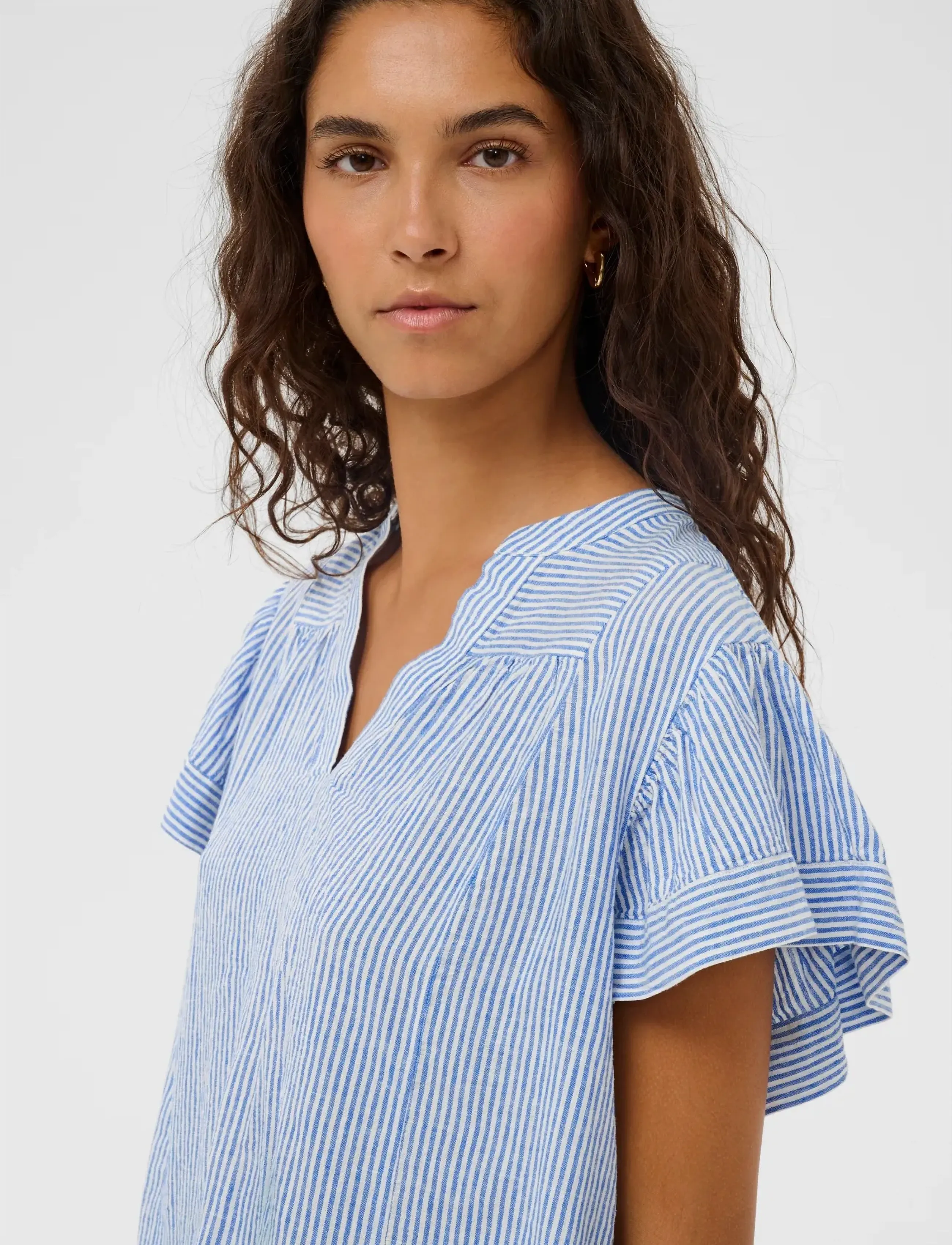 Soaked in Luxury SLAria Blouse - Blusen & Hemden - REGATTA AND WHITE STRIPE / blue