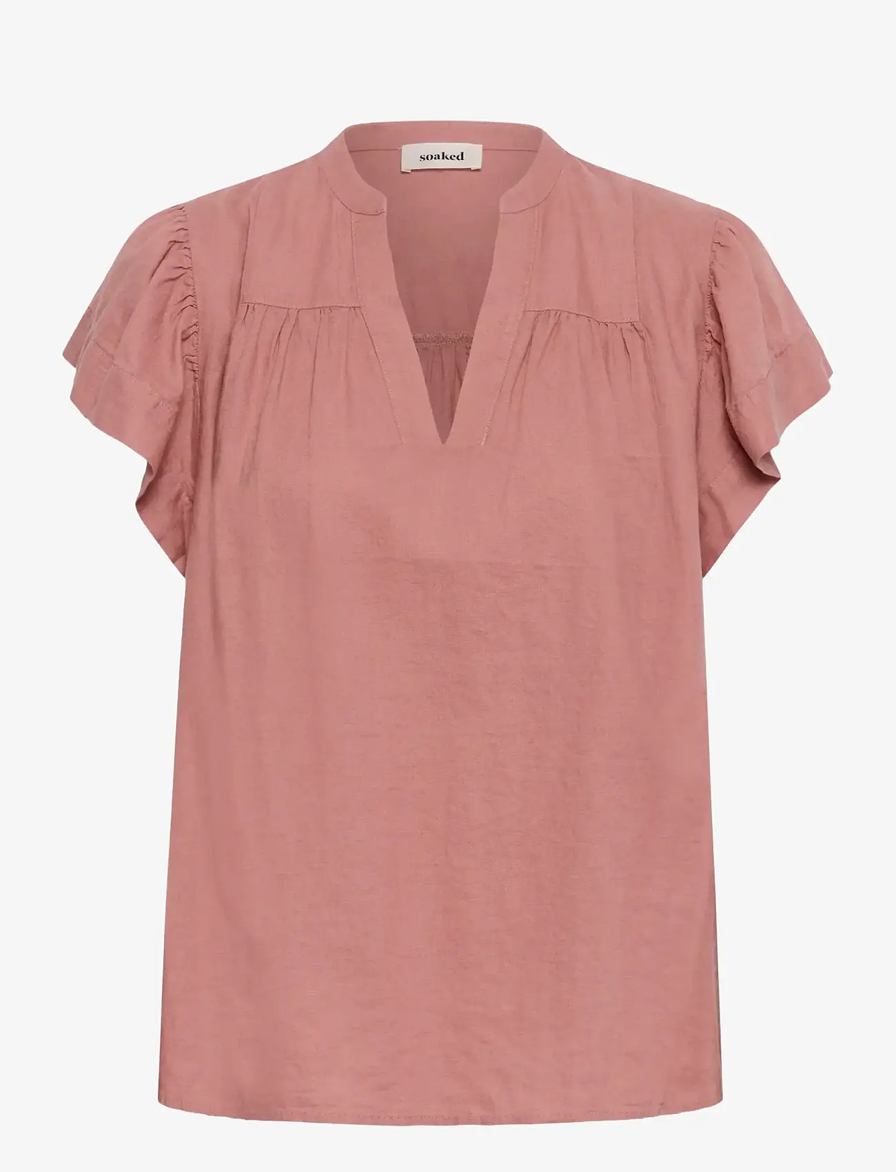 Soaked - SLAria Blouse - lühikeste varrukatega pluusid - ash rose - 1
