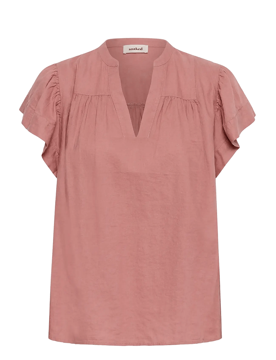 Soaked - SLAria Blouse - kurzärmelige blusen - ash rose - 1