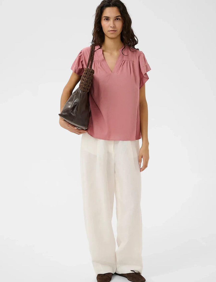 Soaked - SLAria Blouse - kurzärmelige blusen - ash rose - 3