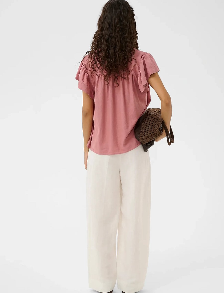 Soaked - SLAria Blouse - kurzärmelige blusen - ash rose - 4