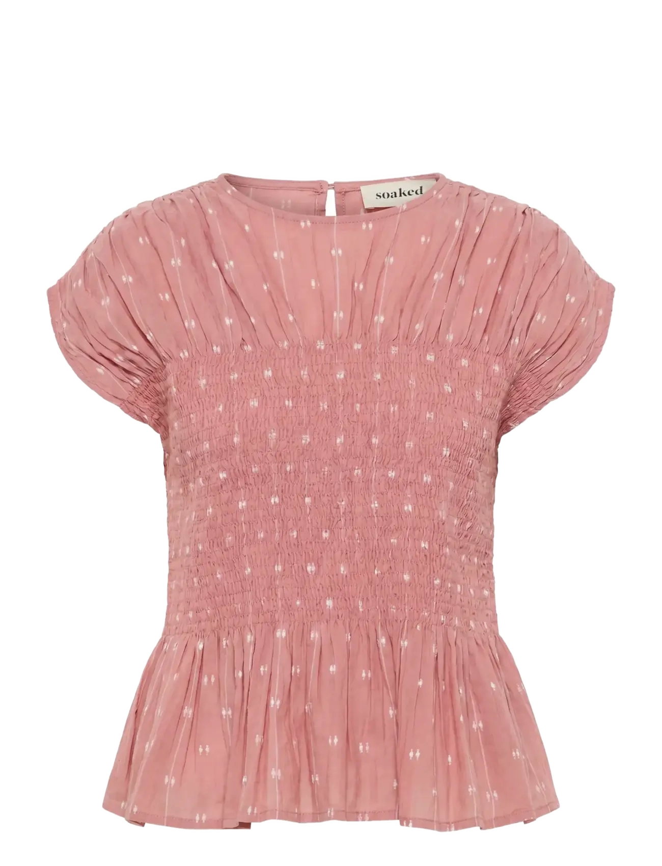 Soaked SLAmelie Blouse - Clothing - ASH ROSE WITH WHITE DOBBY / pink/rose