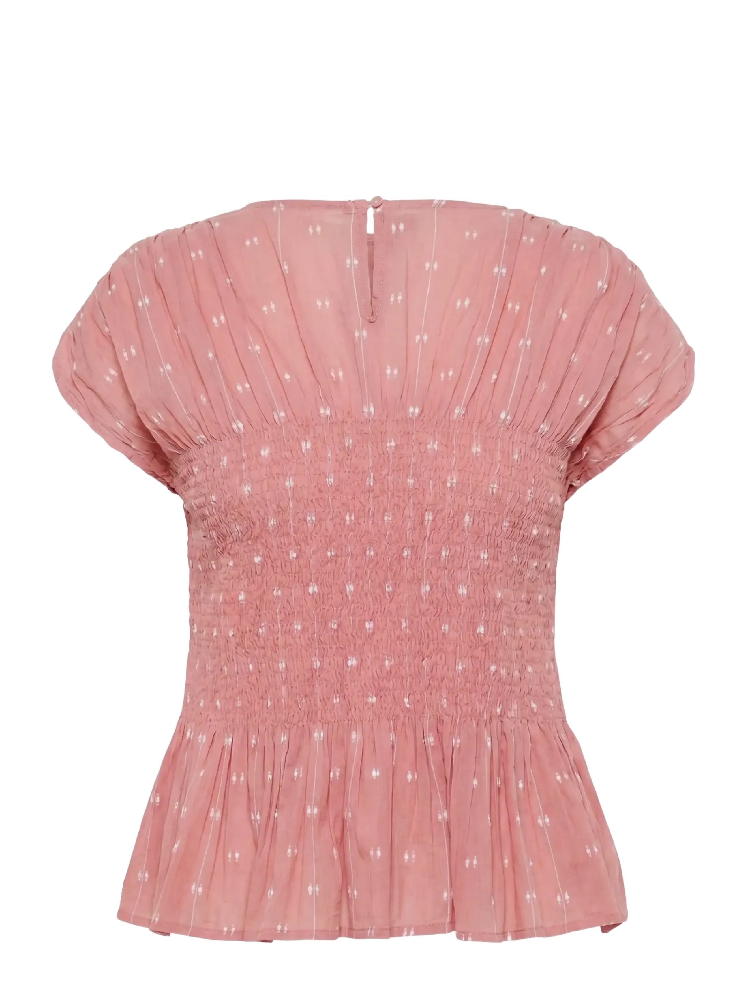 Soaked - SLAmelie Blouse - kortærmede bluser - ash rose with white dobby - 2