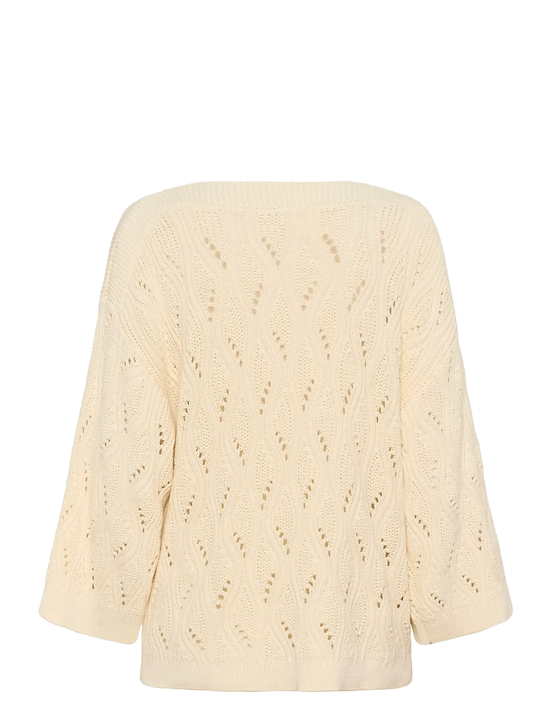 Soaked in Luxury - SLRava Nanna Pullover 3/4 - pullover - whisper white - 2