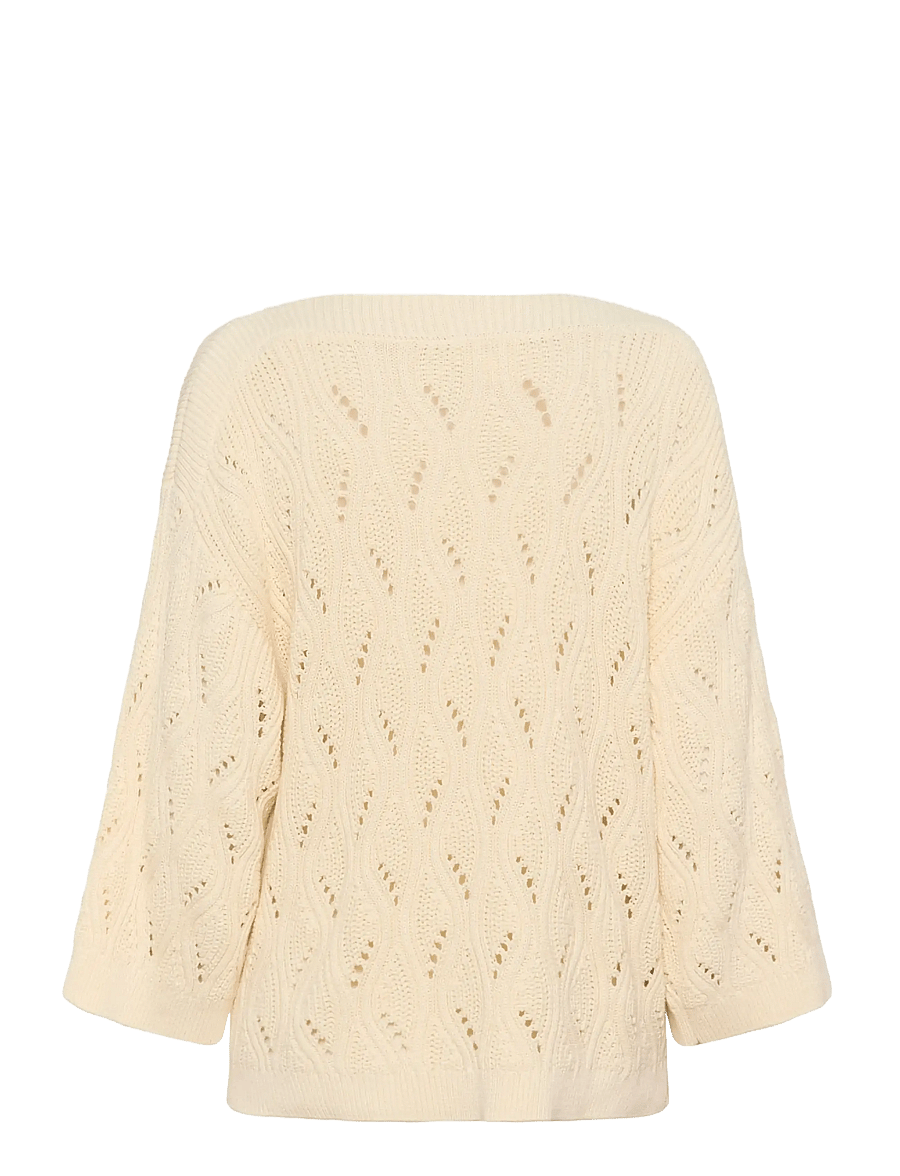 Soaked - SLRava Nanna Pullover 3/4 - pullover - whisper white - 2