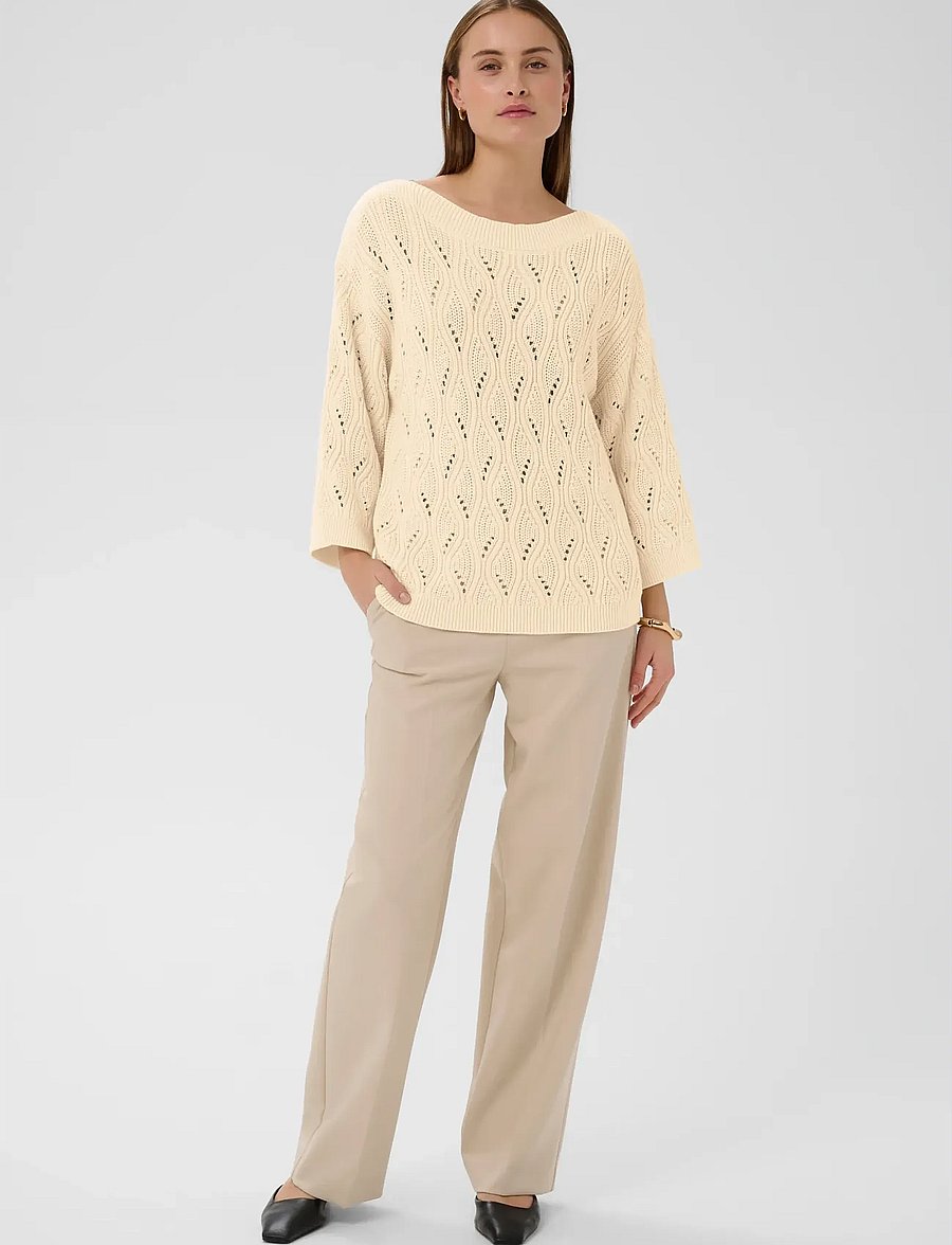 Soaked - SLRava Nanna Pullover 3/4 - pullover - whisper white - 3