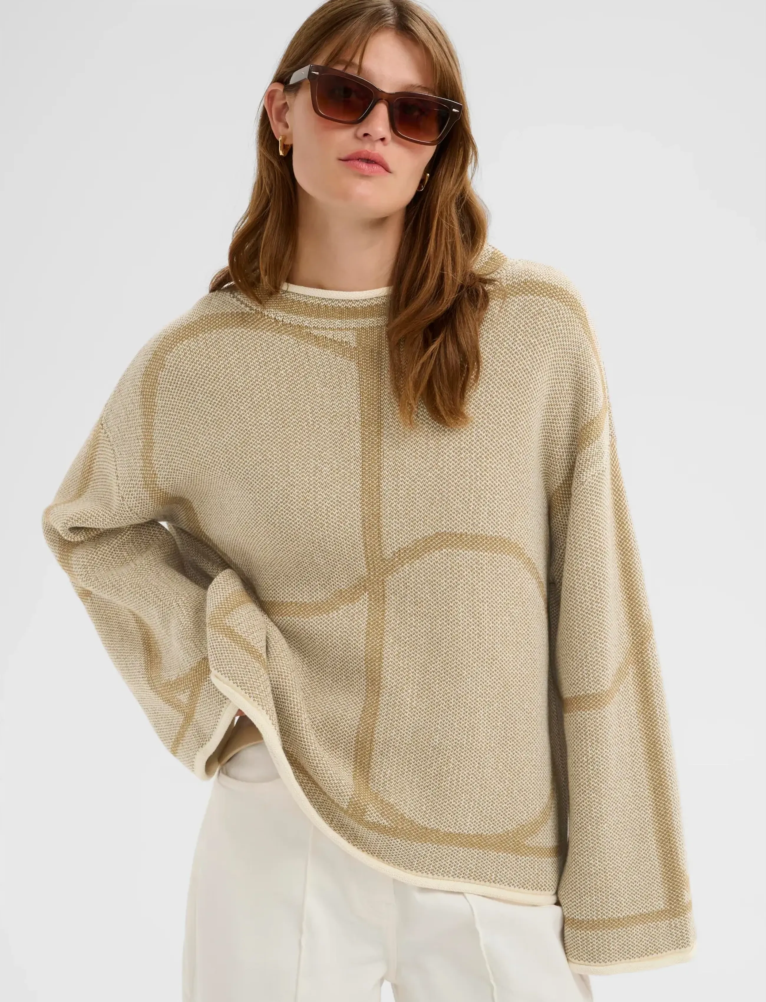 Soaked SLRava Mono Pullover - Soaked in Luxury - DULL GOLD / beige