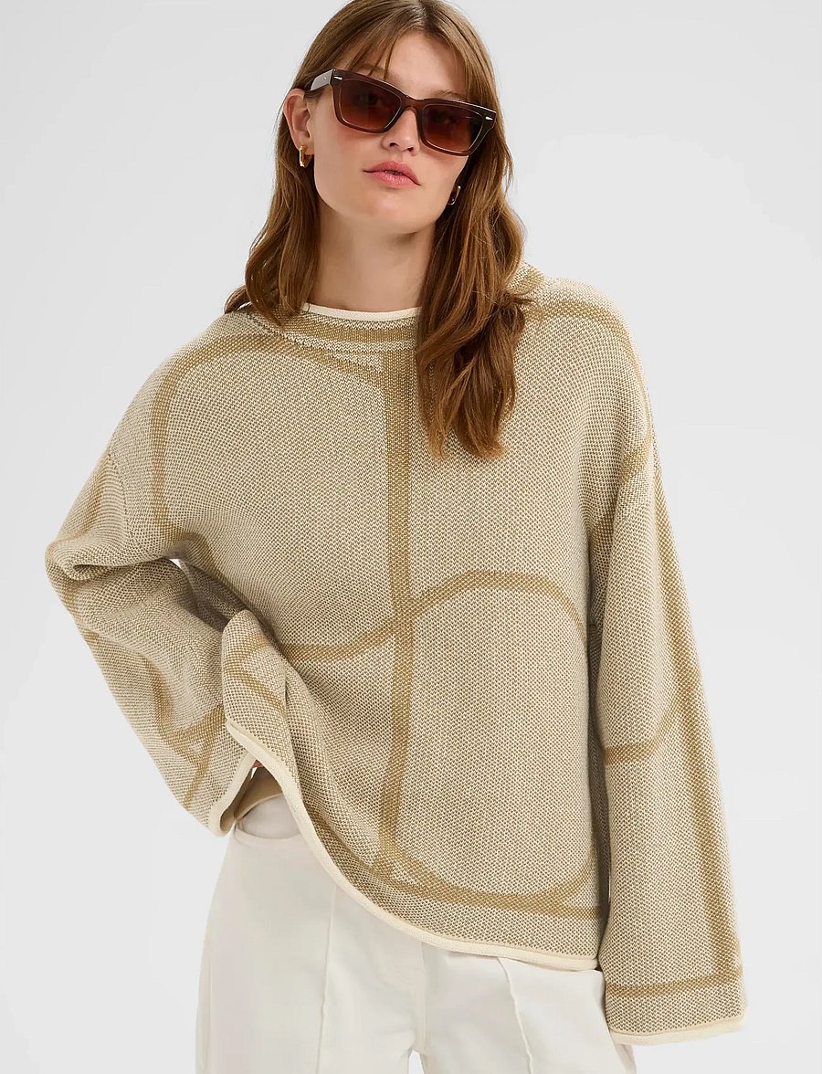 Soaked - SLRava Mono Pullover - pullover - dull gold - 0