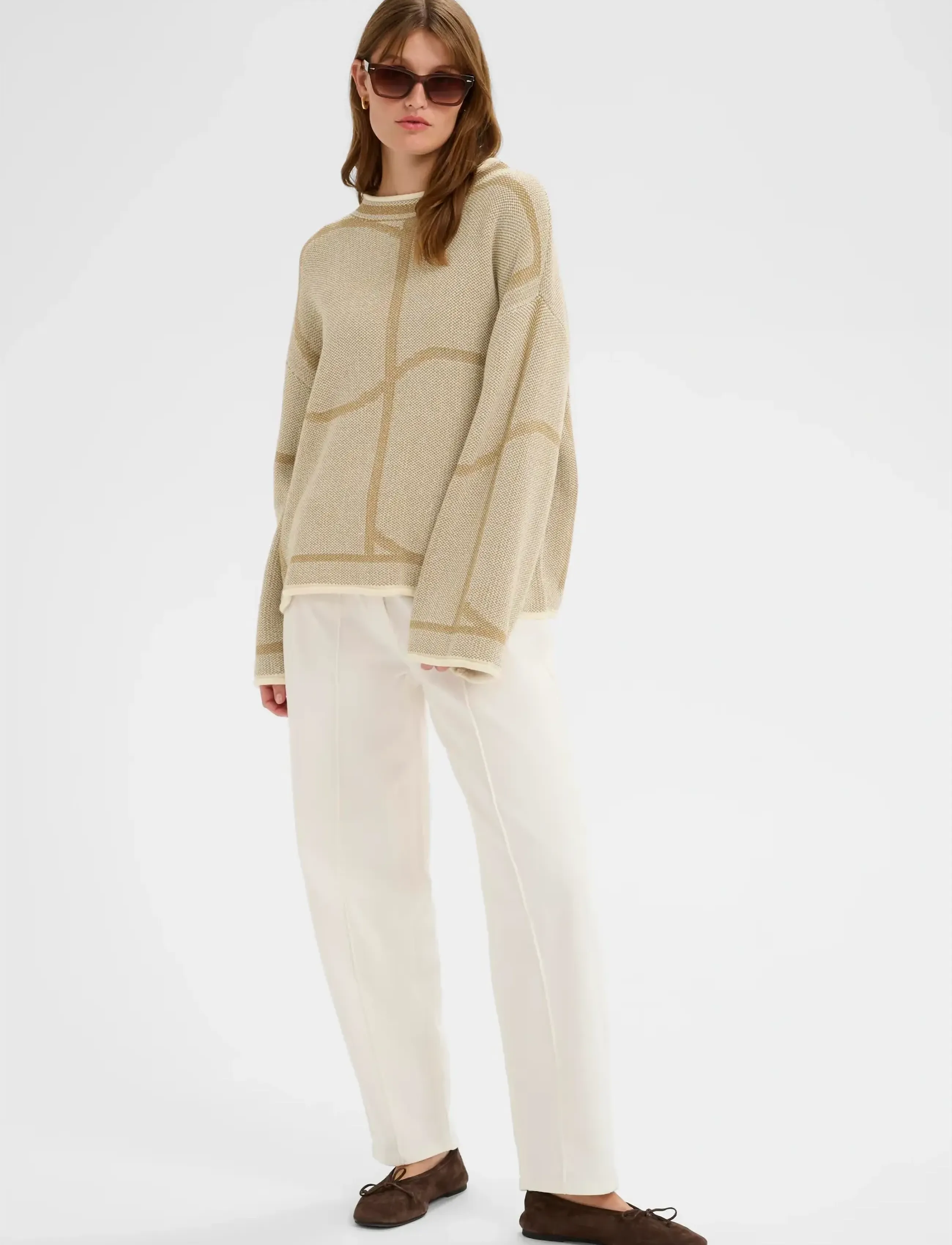 Soaked - SLRava Mono Pullover - džemprid - dull gold - 3