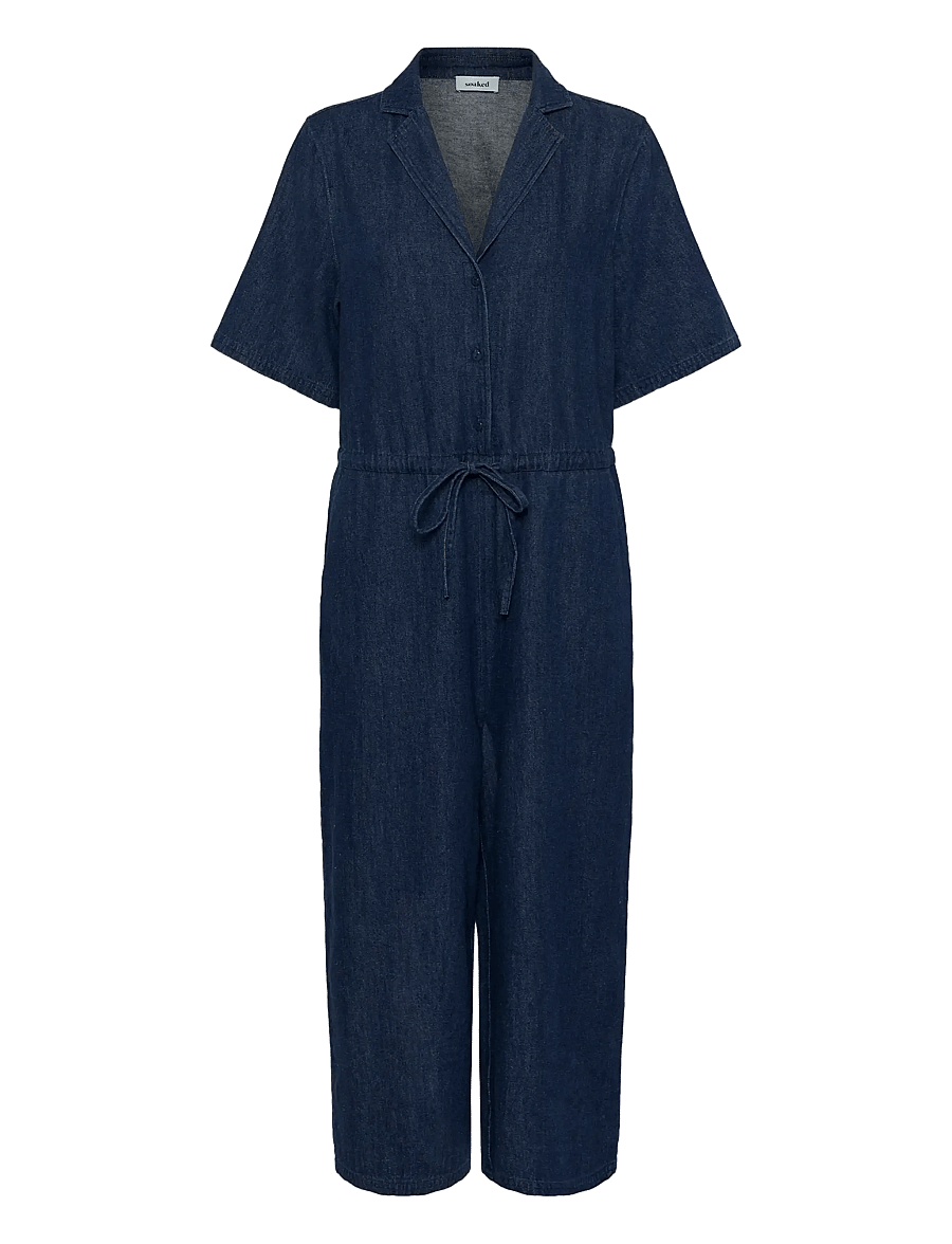 Soaked - SLChaman Zaya Jumpsuit - dark blue denim - 1