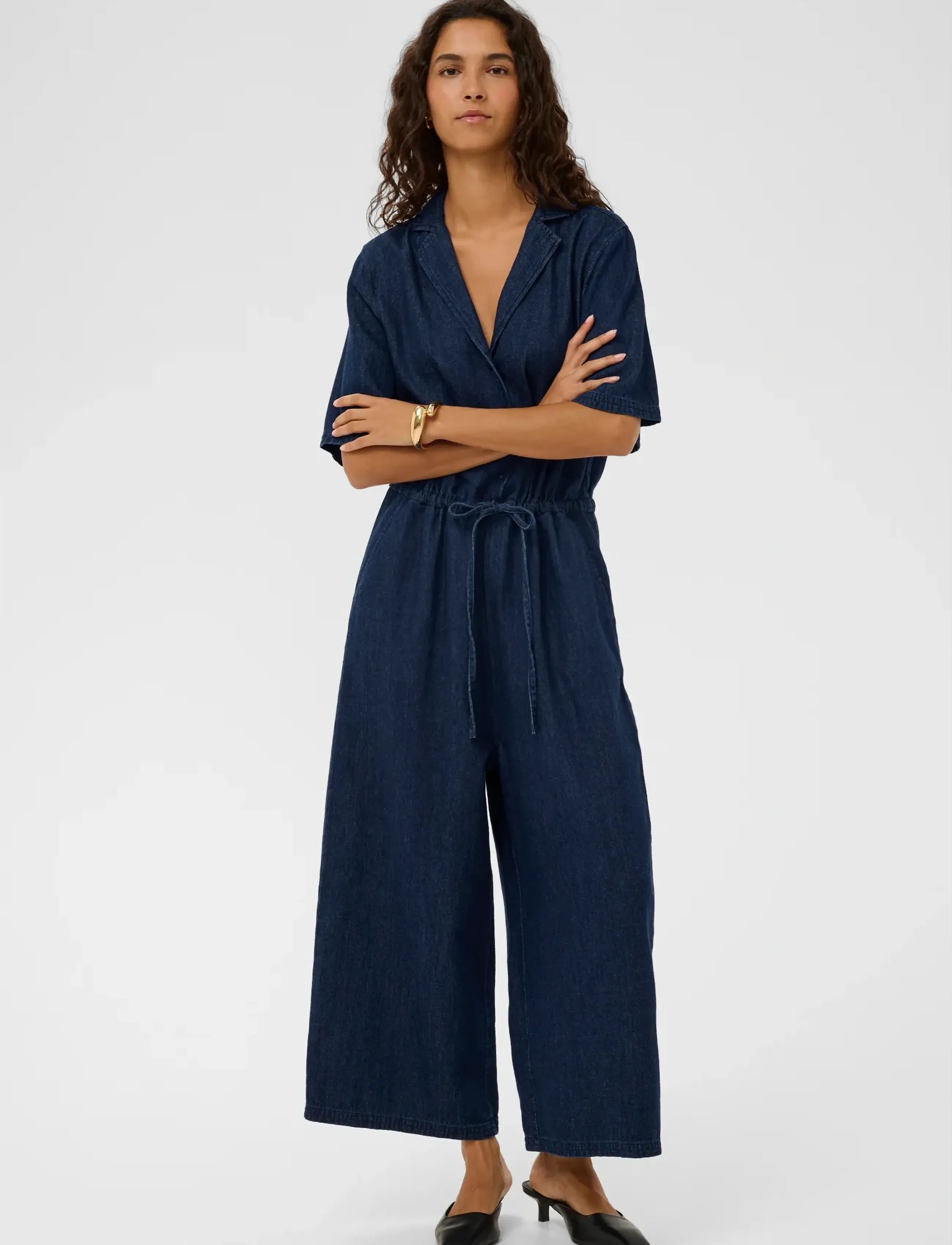 Soaked SLChaman Zaya Jumpsuit - Soaked in Luxury - DARK BLUE DENIM / blue