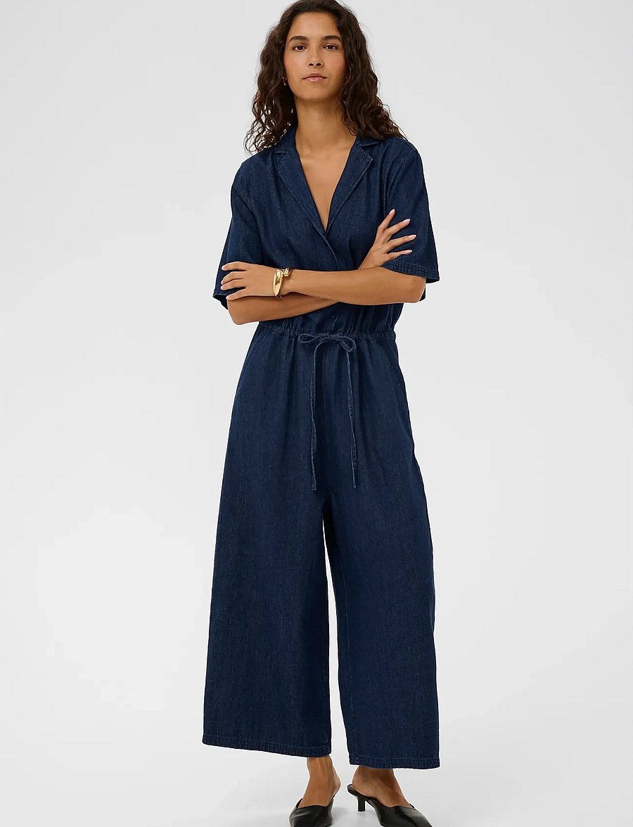 Soaked - SLChaman Zaya Jumpsuit - dark blue denim - 0