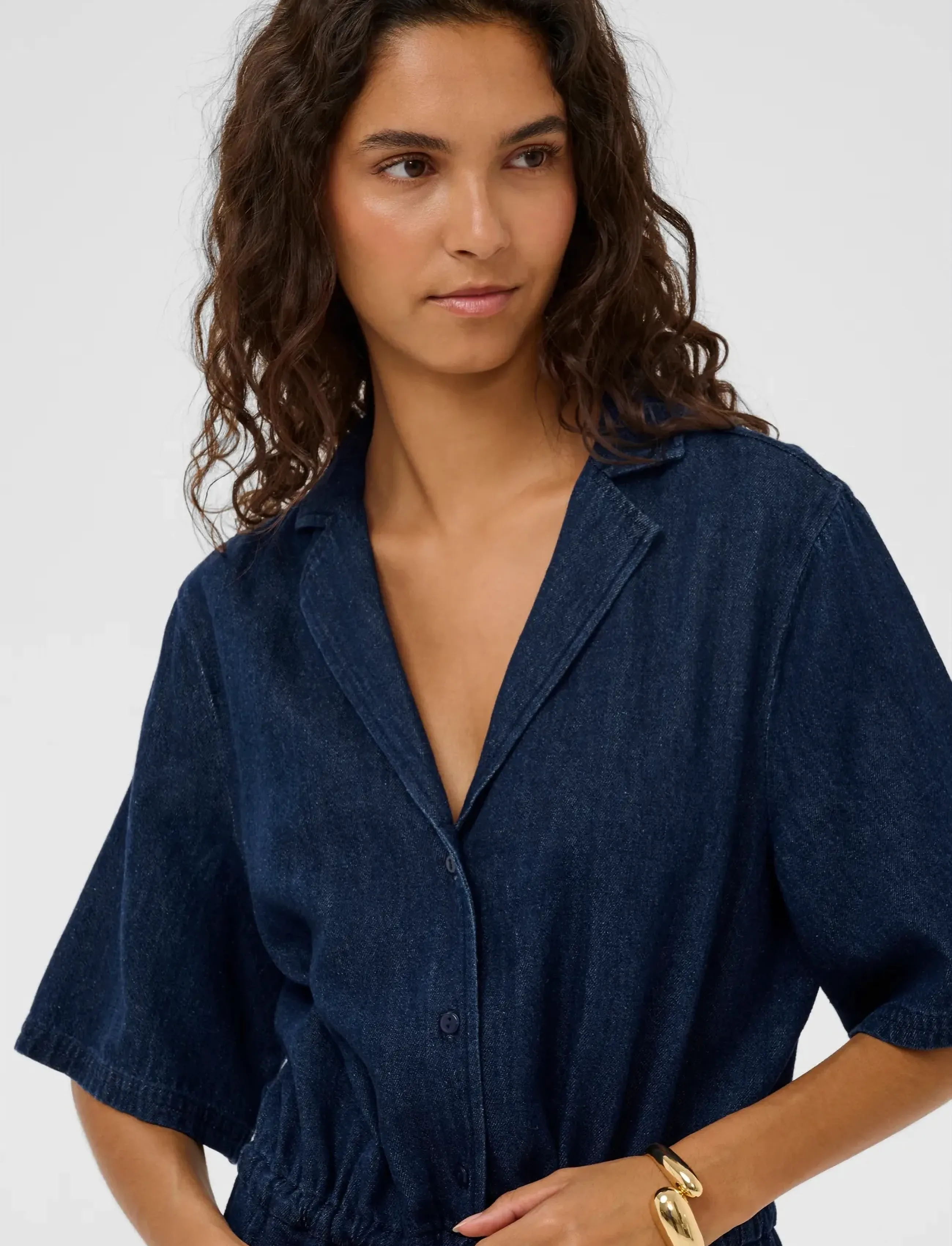 Soaked - SLChaman Zaya Jumpsuit - dark blue denim - 4