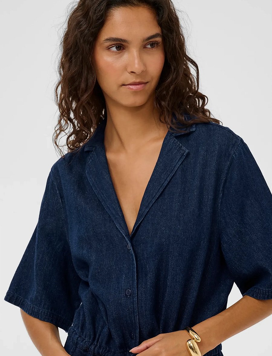 Soaked - SLChaman Zaya Jumpsuit - dark blue denim - 4