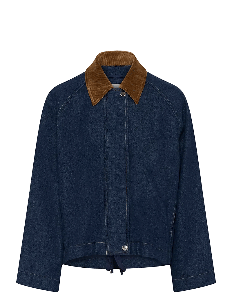 Soaked - SLJannine Jacket - frühlingsjacken - dark blue denim - 1