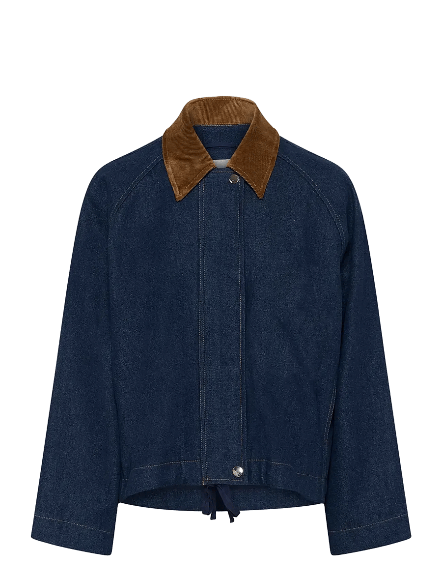 Soaked - SLJannine Jacket - frühlingsjacken - dark blue denim - 1