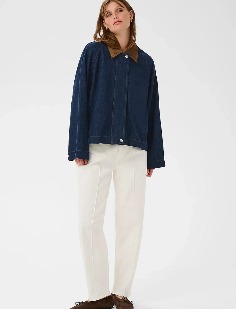 Soaked - SLJannine Jacket - frühlingsjacken - dark blue denim - 3