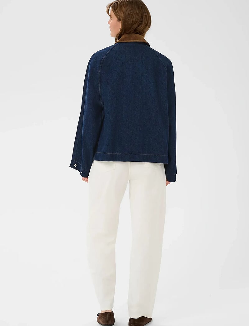 Soaked - SLJannine Jacket - frühlingsjacken - dark blue denim - 4