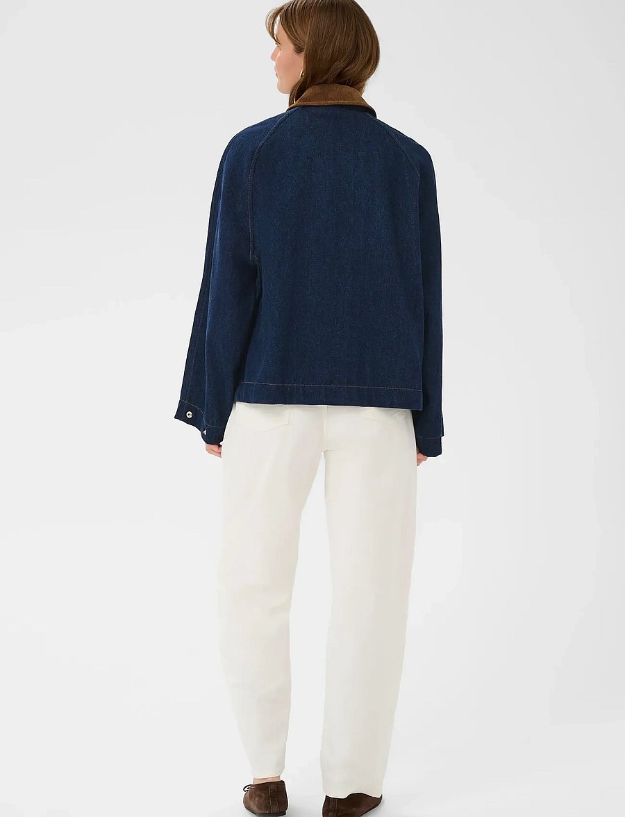 Soaked - SLJannine Jacket - frühlingsjacken - dark blue denim - 4