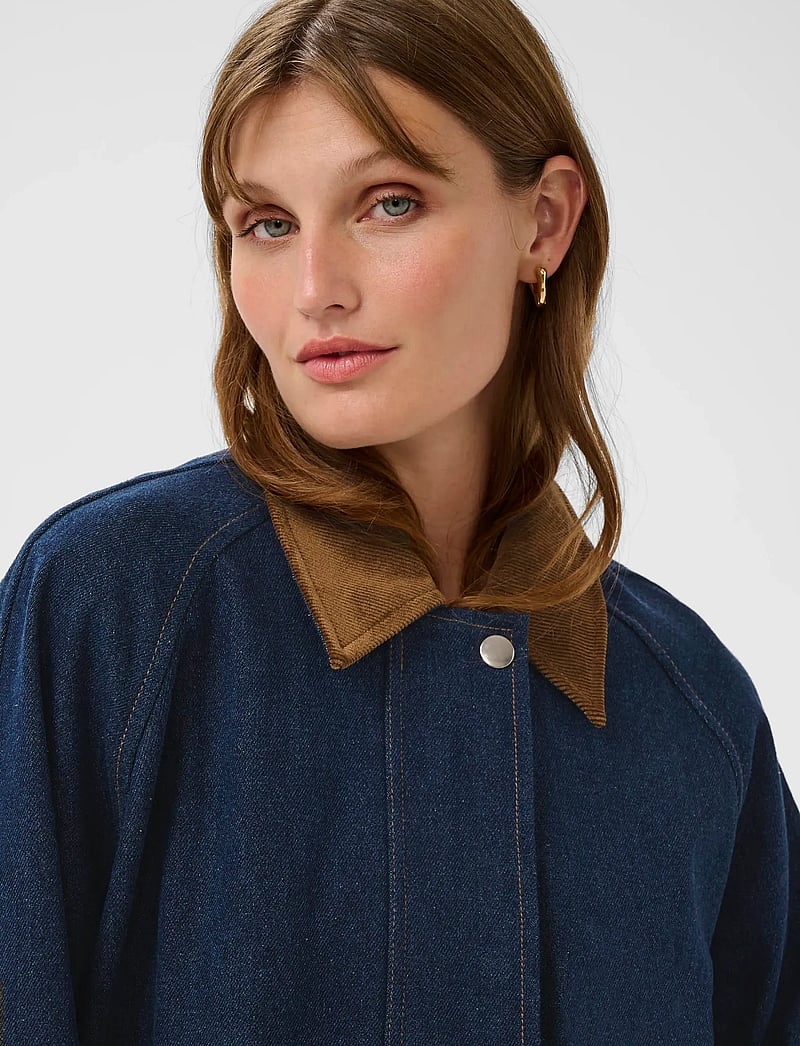 Soaked - SLJannine Jacket - frühlingsjacken - dark blue denim - 5