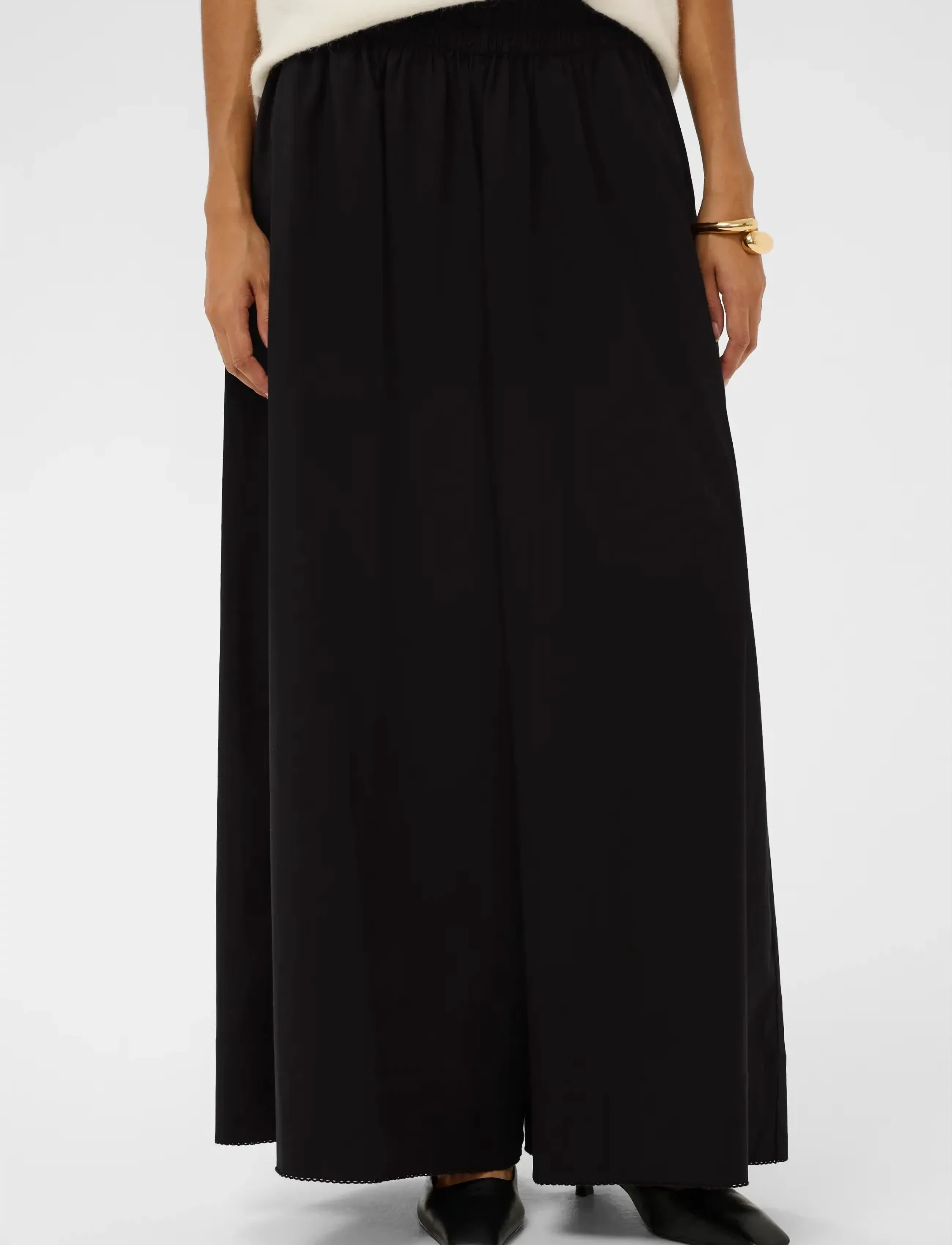 Soaked Slnoelle Pants, S, Black, Bukser > Brede Ben, Dame