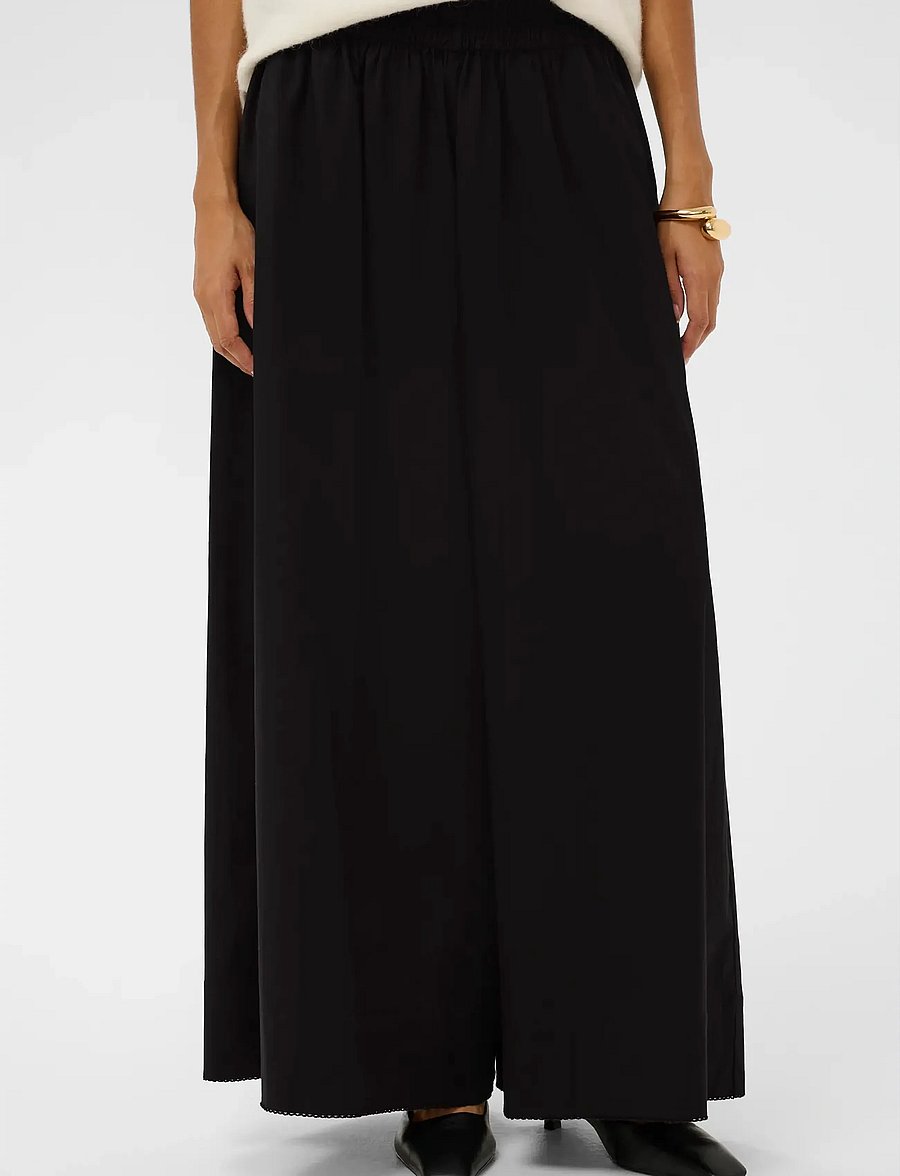 Soaked - SLNoelle Pants - hosen mit weitem bein - black - 0