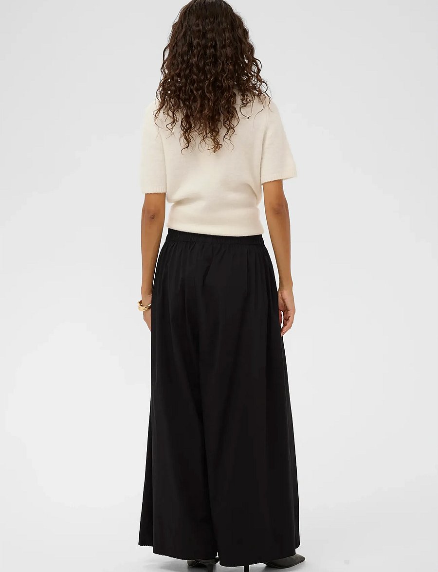 Soaked - SLNoelle Pants - hosen mit weitem bein - black - 3