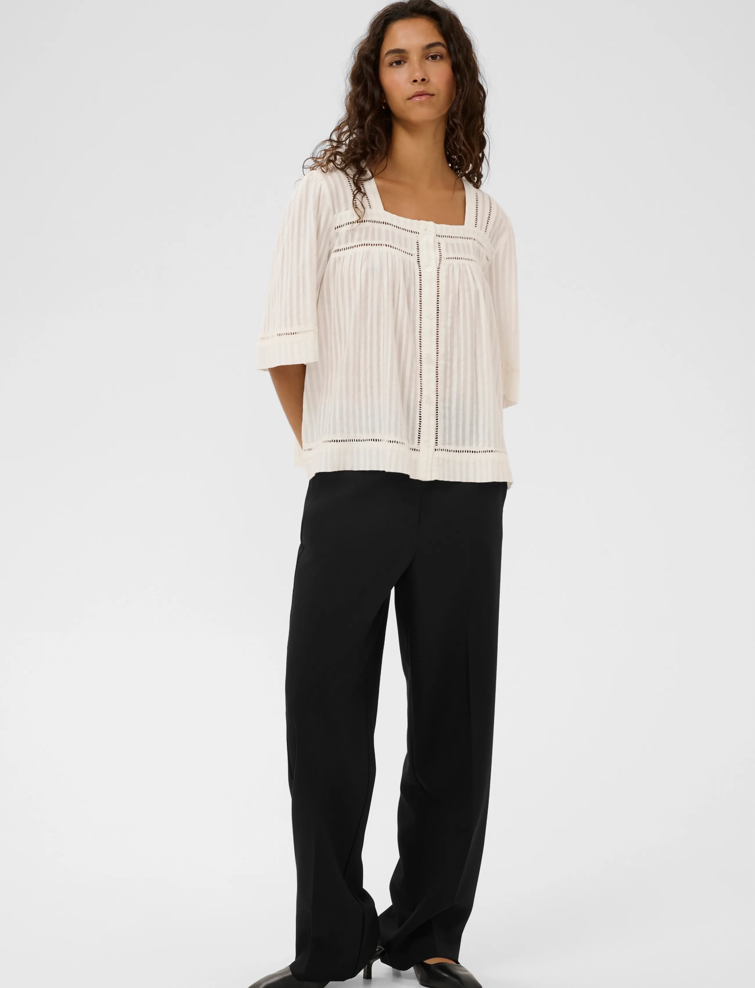 Soaked - SLCorinne Suiting Pants - kostymbyxor - black - 3