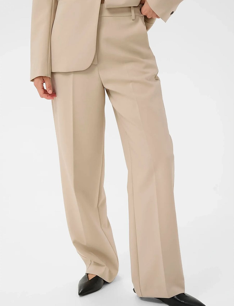 Soaked - SLCorinne Suiting Pants - pantalons habillés - oatmeal - 0