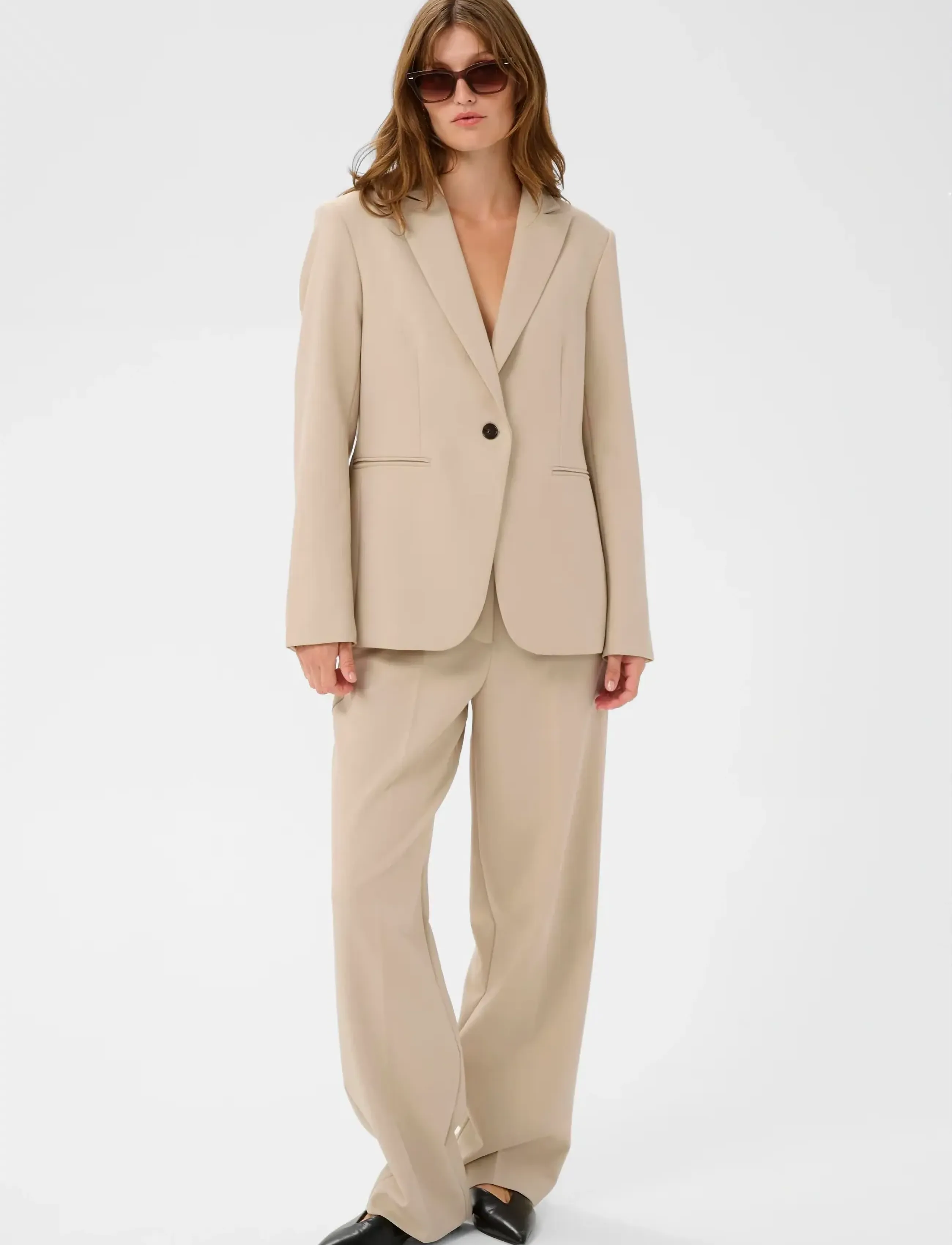 Soaked - SLCorinne Suiting Pants - pantalons habillés - oatmeal - 3