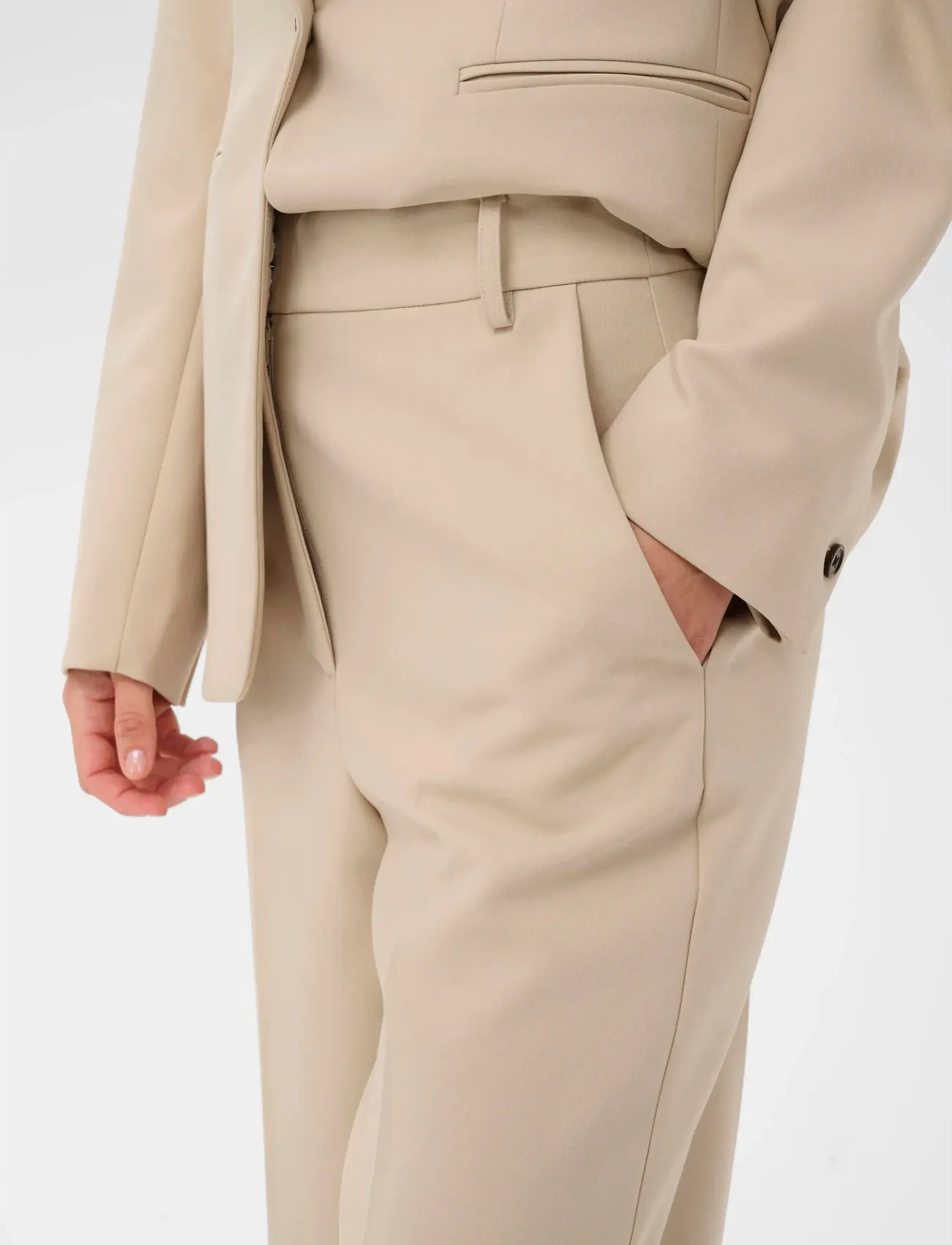 Soaked - SLCorinne Suiting Pants - pantalons habillés - oatmeal - 5