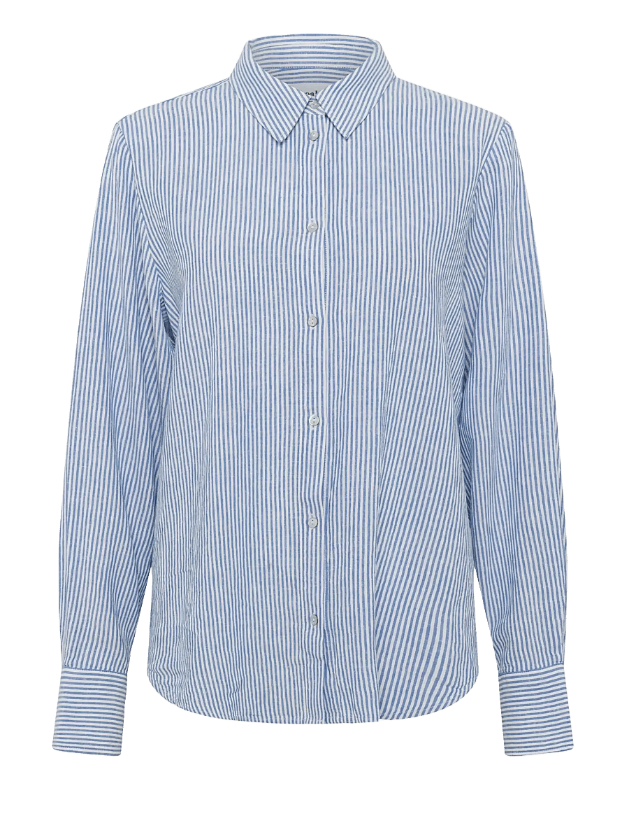 Soaked - SLAria Shirt - linased särgid - regatta and white stripe - 1