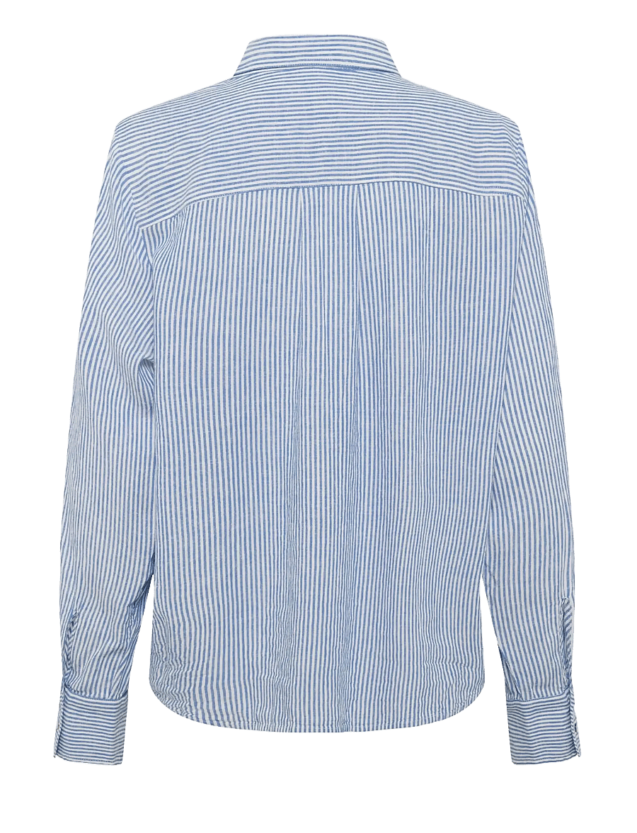 Soaked - SLAria Shirt - linased särgid - regatta and white stripe - 2