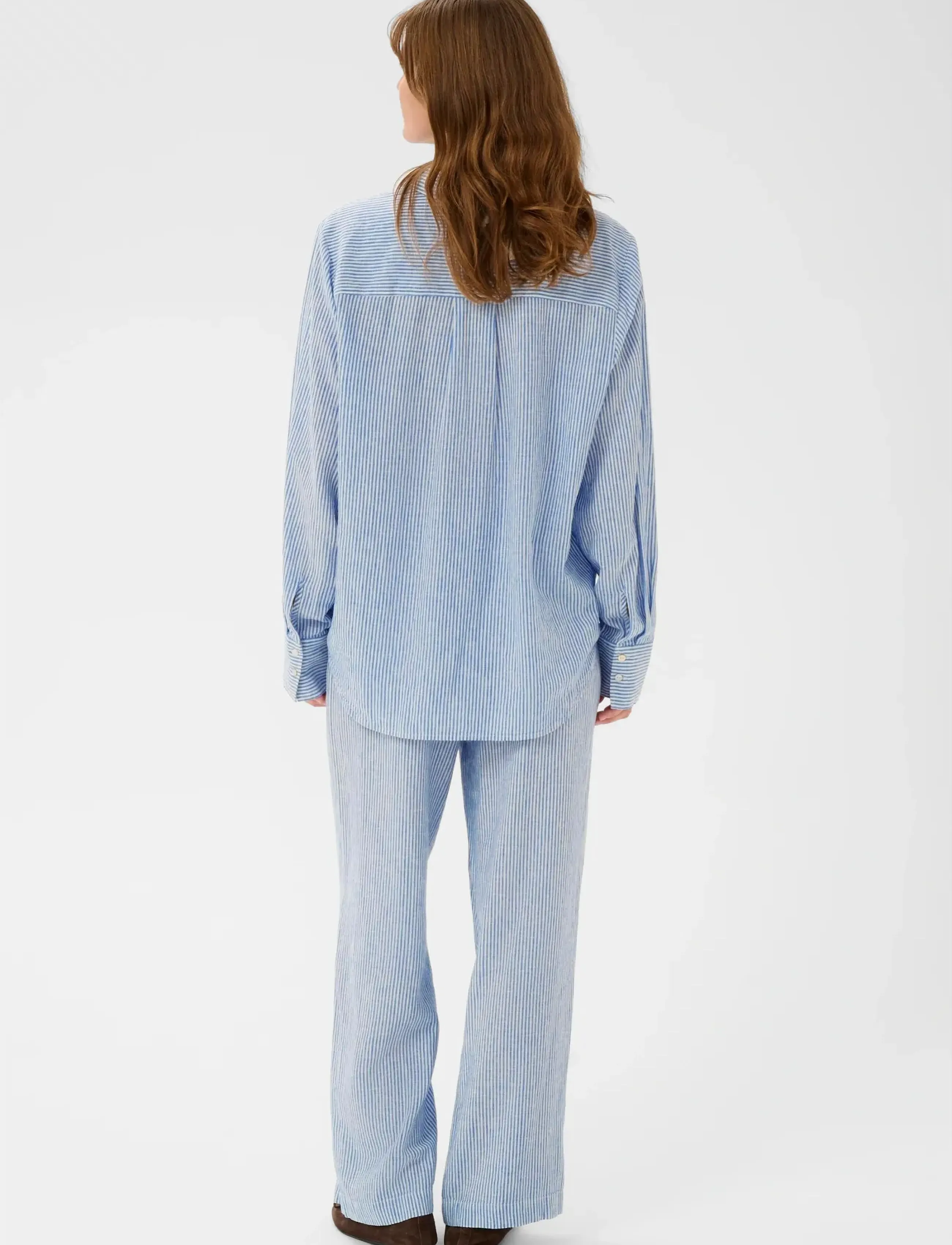 Soaked - SLAria Shirt - hørskjorter - regatta and white stripe - 4
