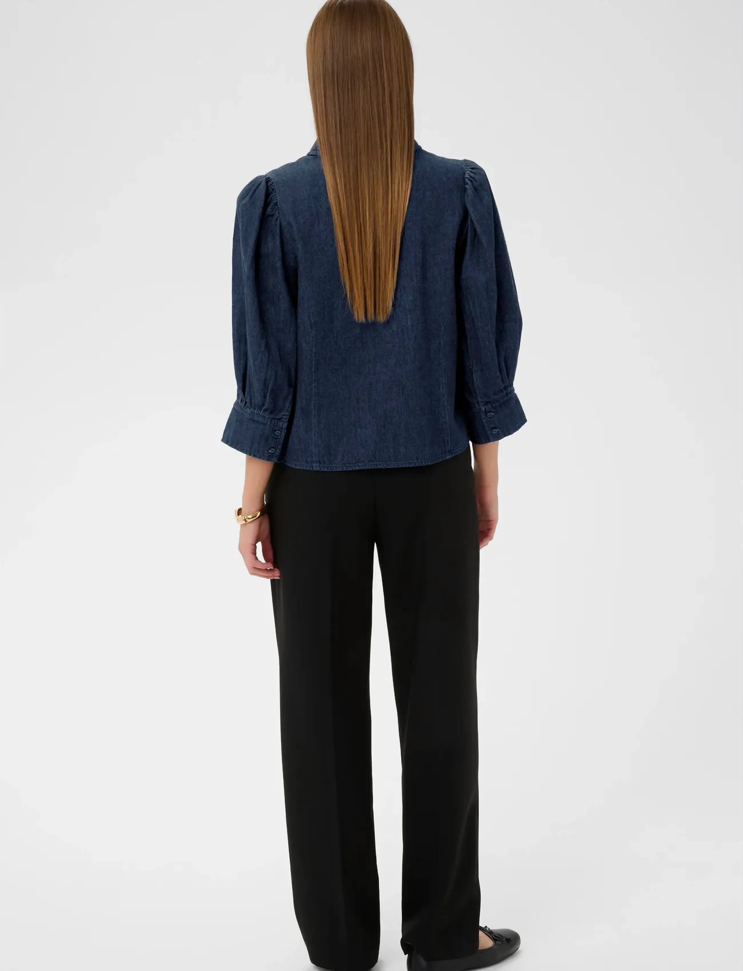 Soaked - SLChaman Hella Shirt - gallaskyrtur - dark blue denim - 4