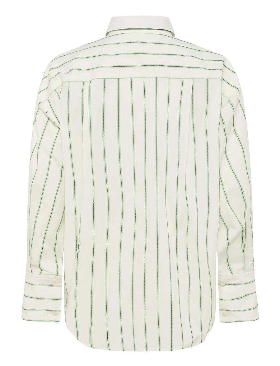 Soaked - SLNoelle Striped Shirt - langærmede skjorter - vibrant green and white stripe - 2