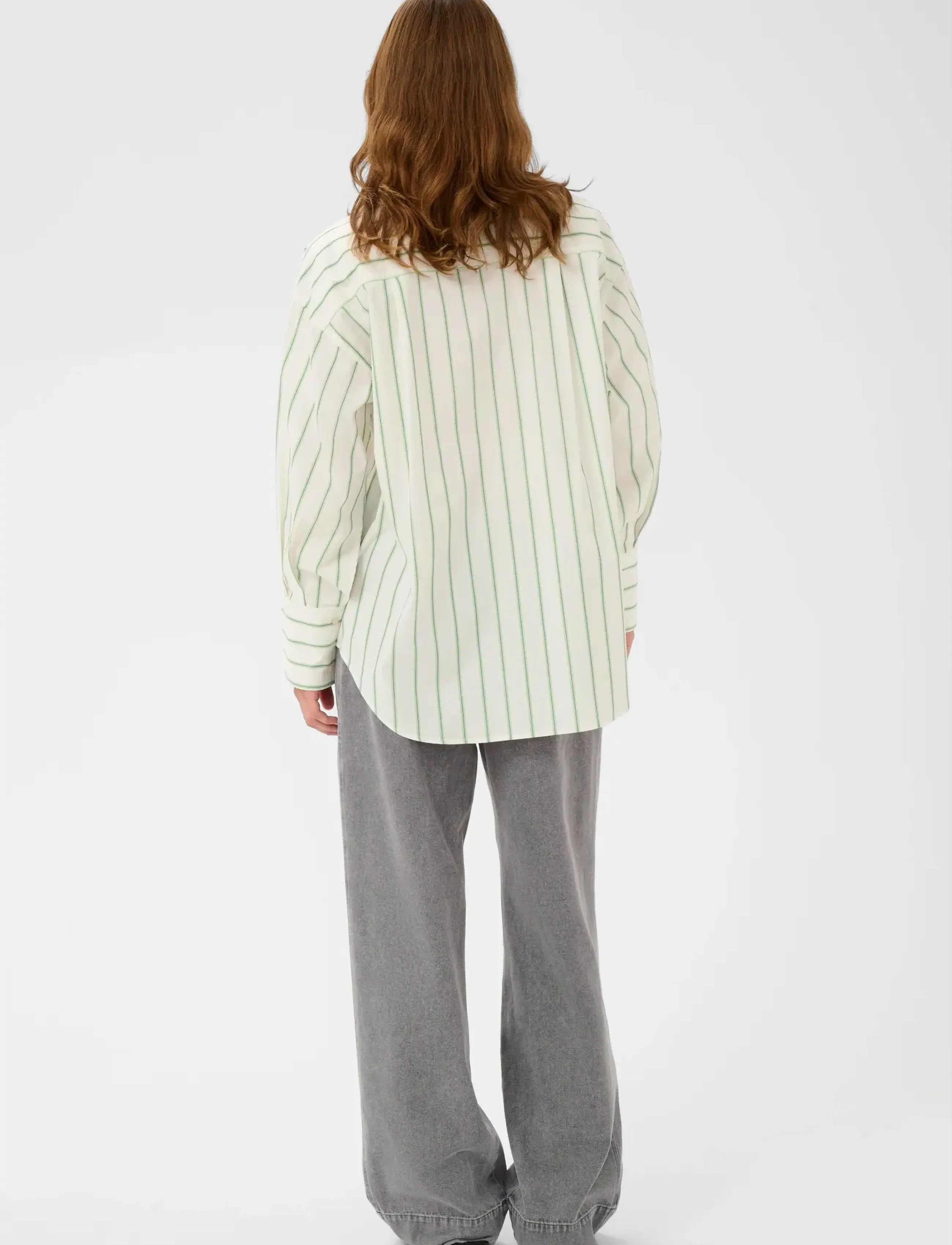 Soaked - SLNoelle Striped Shirt - chemises à manches longues - vibrant green and white stripe - 4