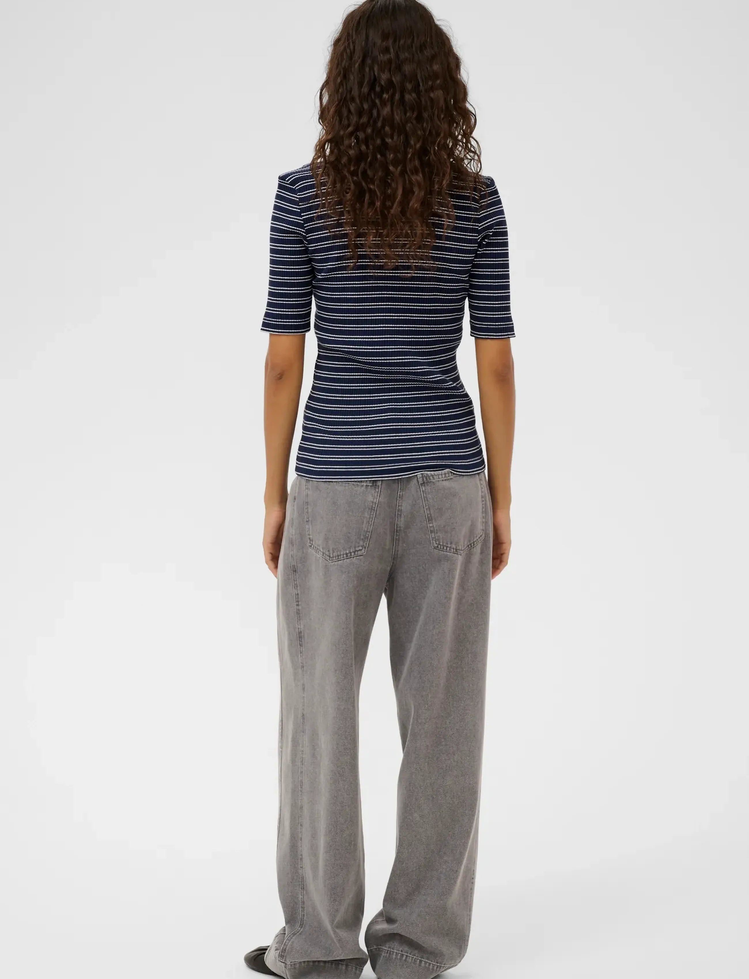 Soaked - SLSimone Striped Tee - madalaimad hinnad - india ink stripe - 4