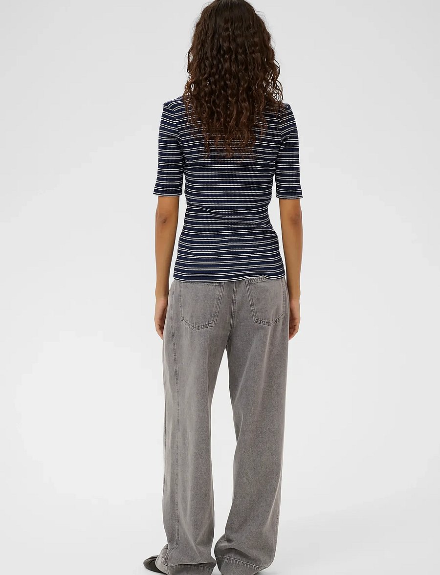 Soaked - SLSimone Striped Tee - t-shirts - india ink stripe - 4