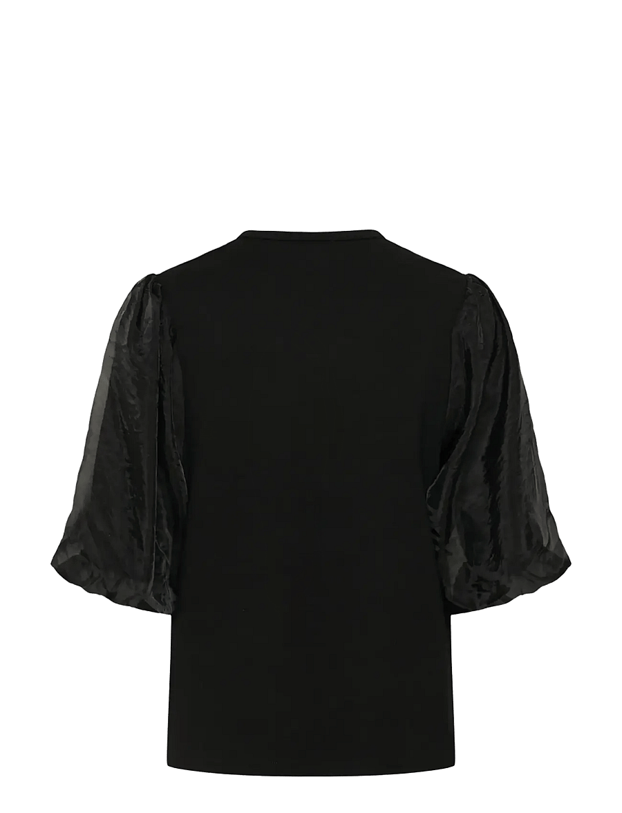 Soaked - SLMarigold Puff Tee - t-shirts - black - 2