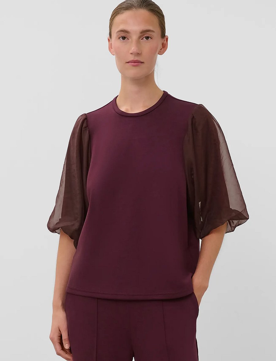 Soaked - SLMarigold Puff Tee - t-shirts - fig - 0
