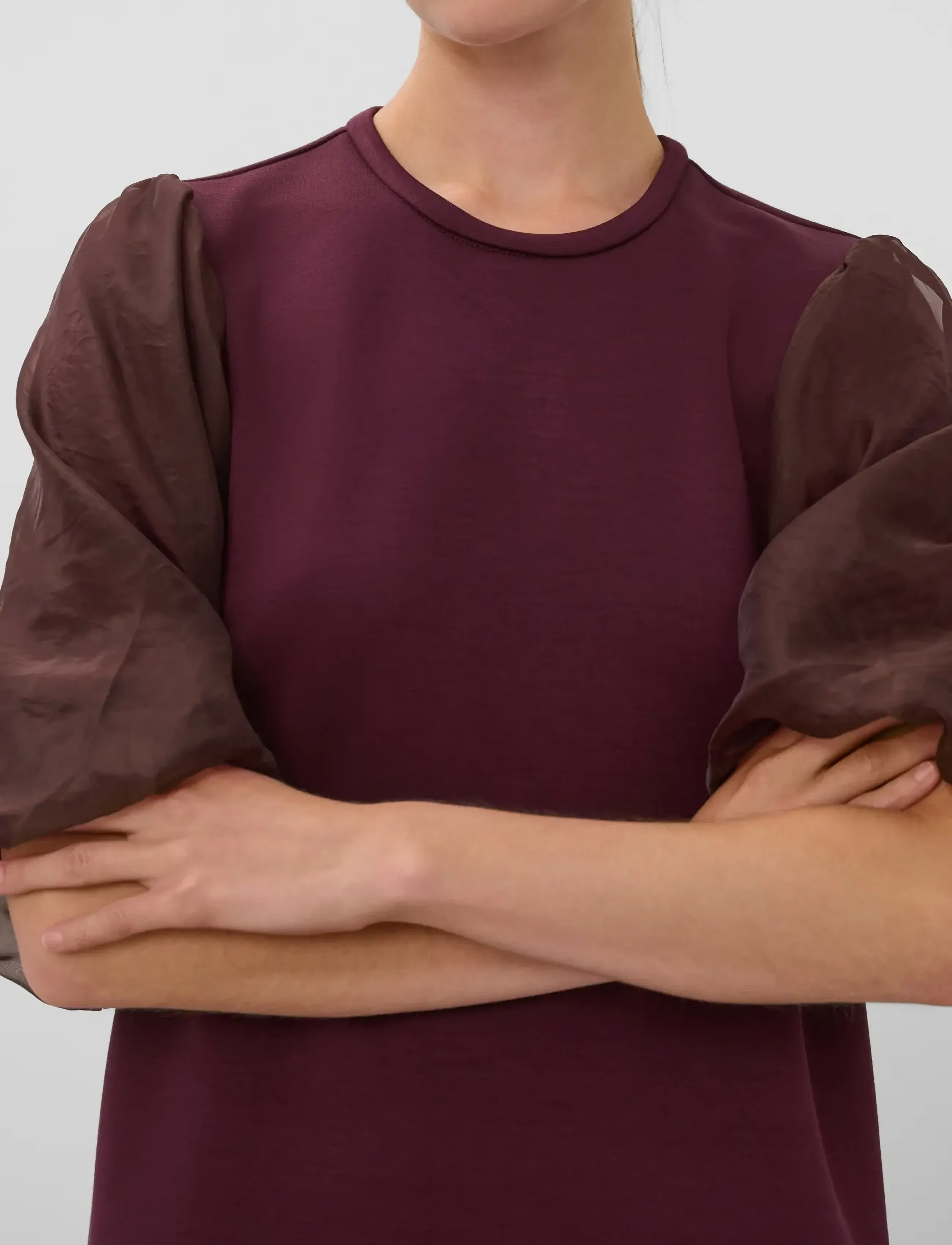 Soaked - SLMarigold Puff Tee - herbstliche kleidung - fig - 5
