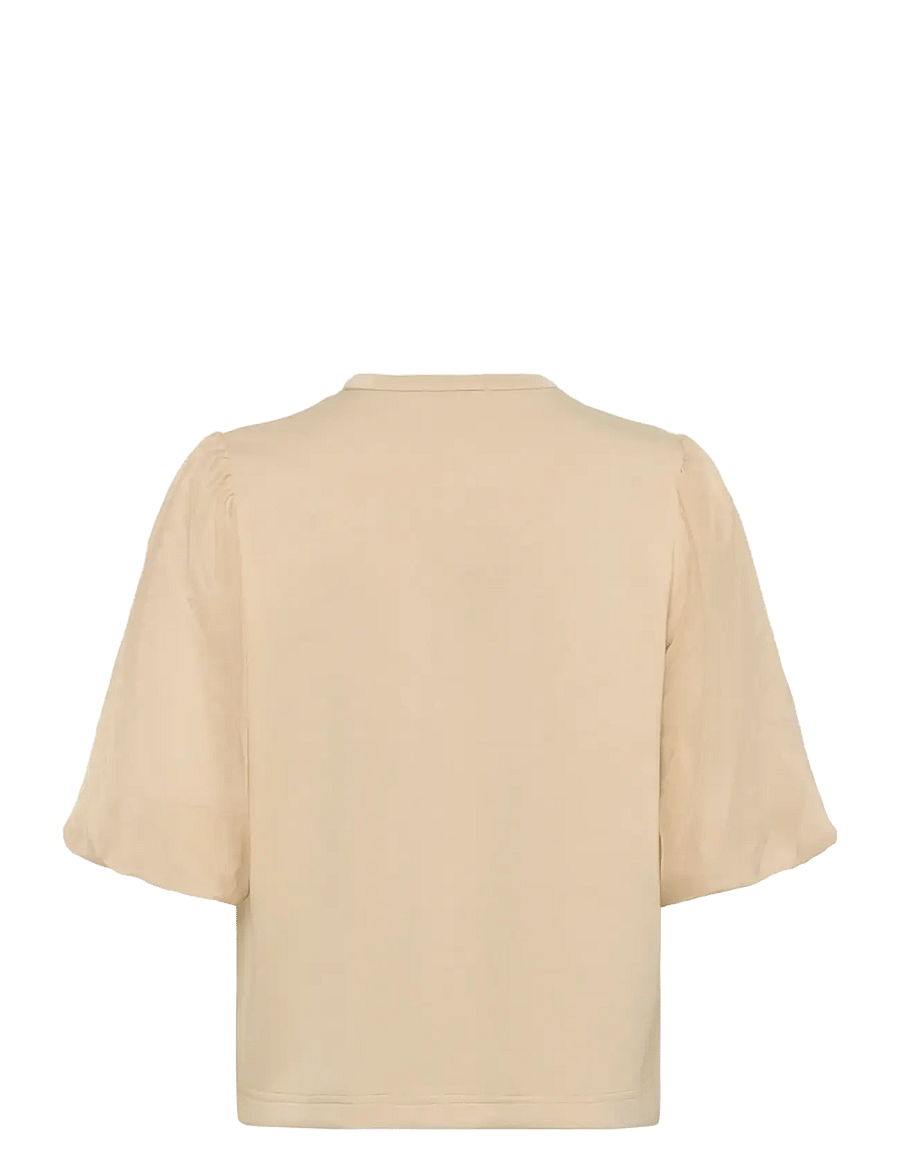 Soaked - SLMarigold Puff Tee - t-särgid - white pepper - 2