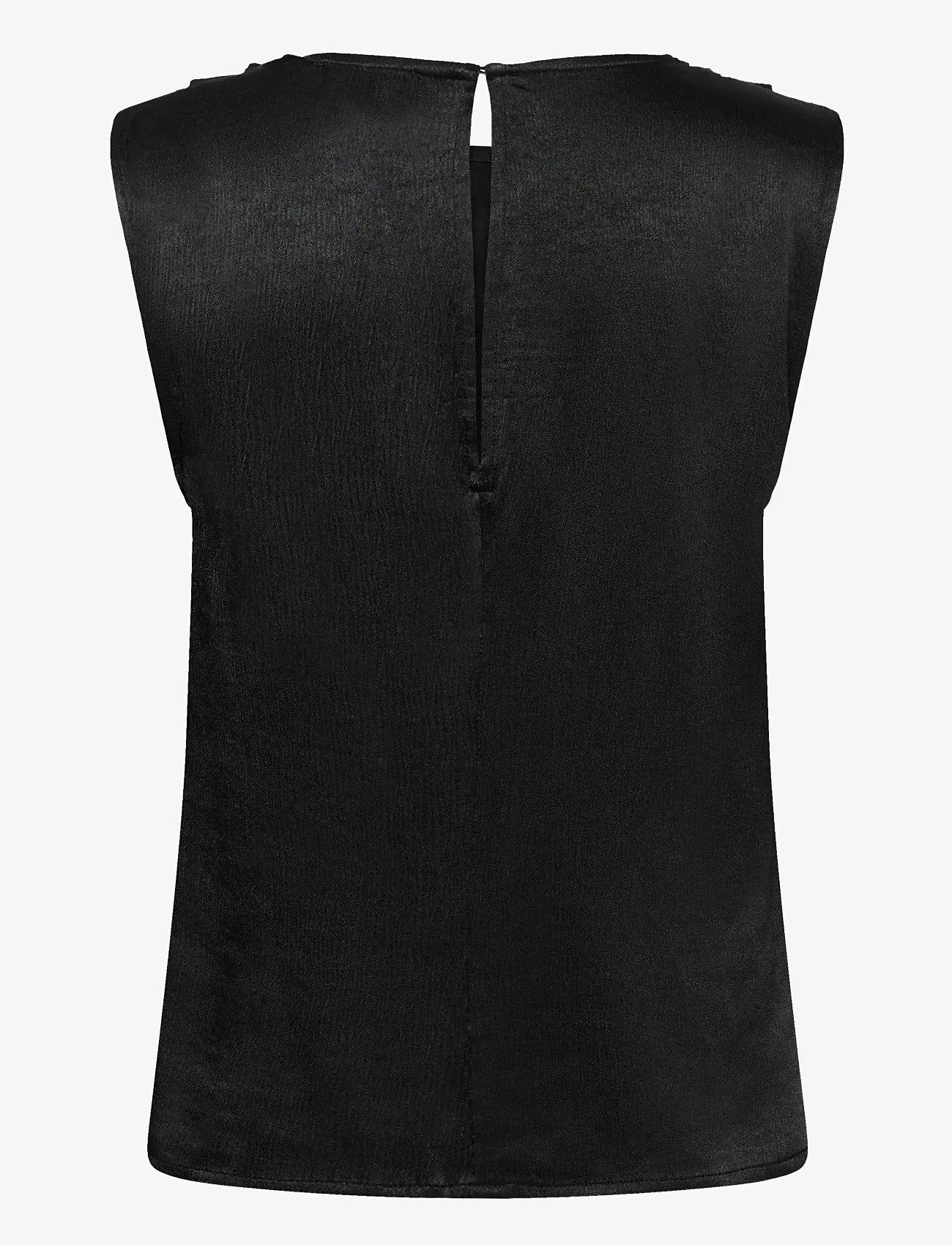 Soaked - SLMirabella Top - ermalausar blússur - black - 2